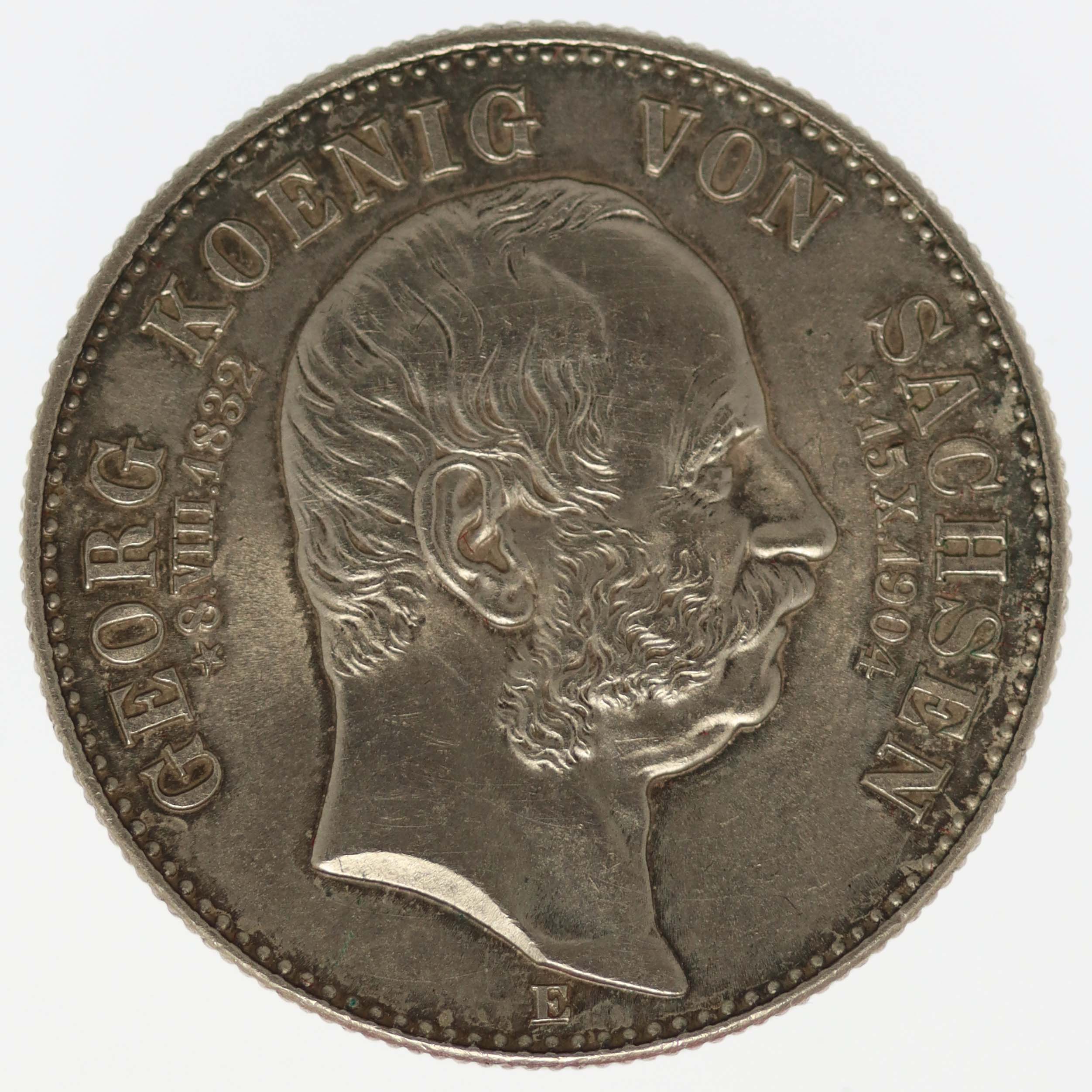 Sachsen Georg 2 Mark 1904 E