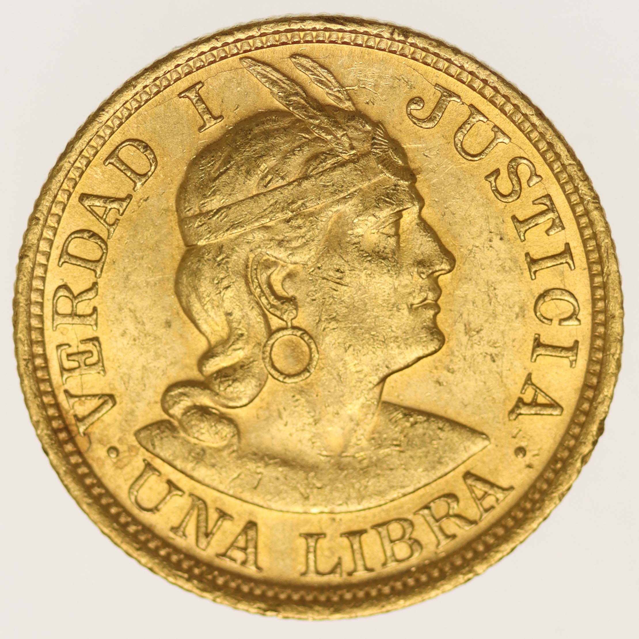 Peru Libra 1919