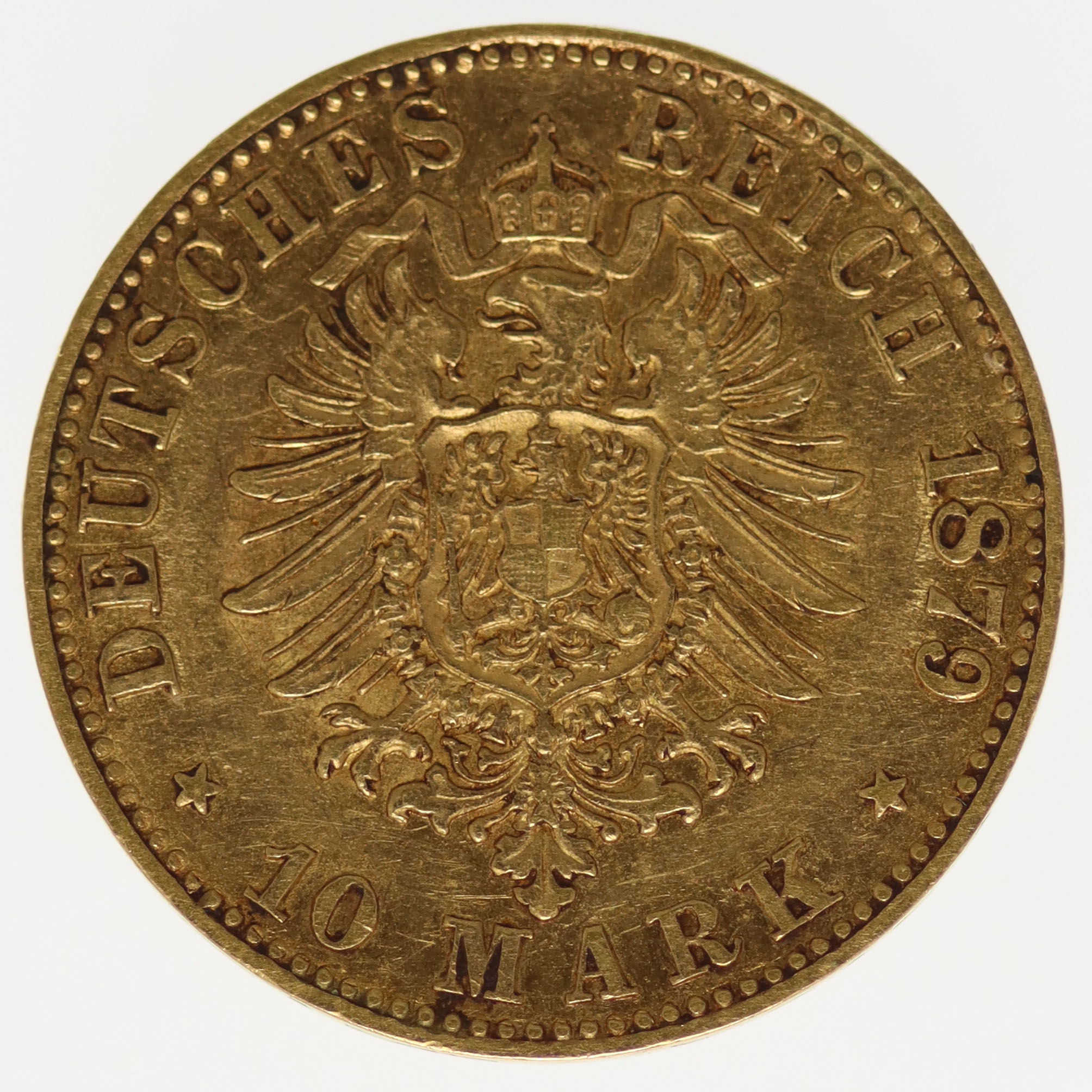 Hessen Ludwig IV. 10 Mark 1879 H