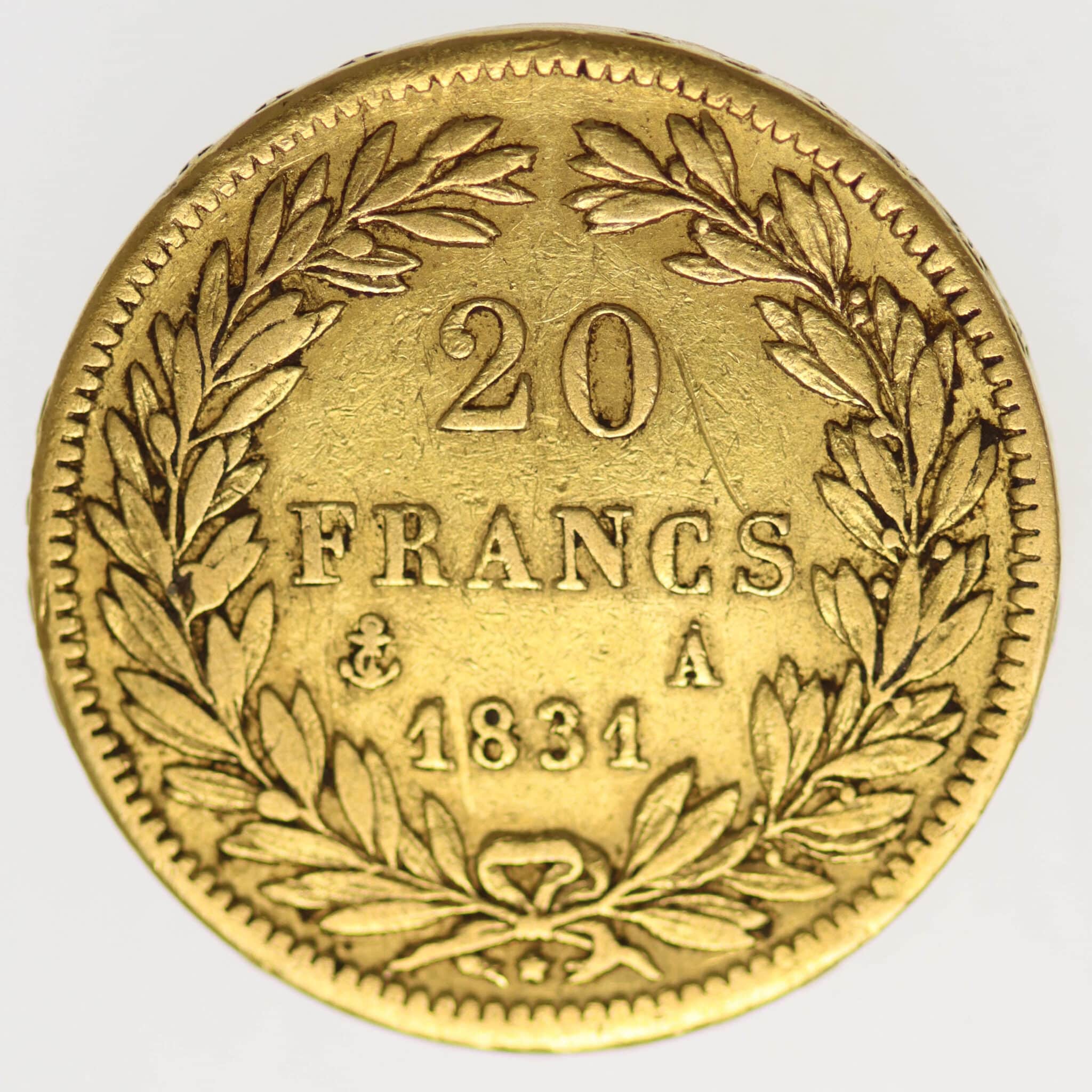 Frankreich Louis Philippe I. 20 Francs 1831 A