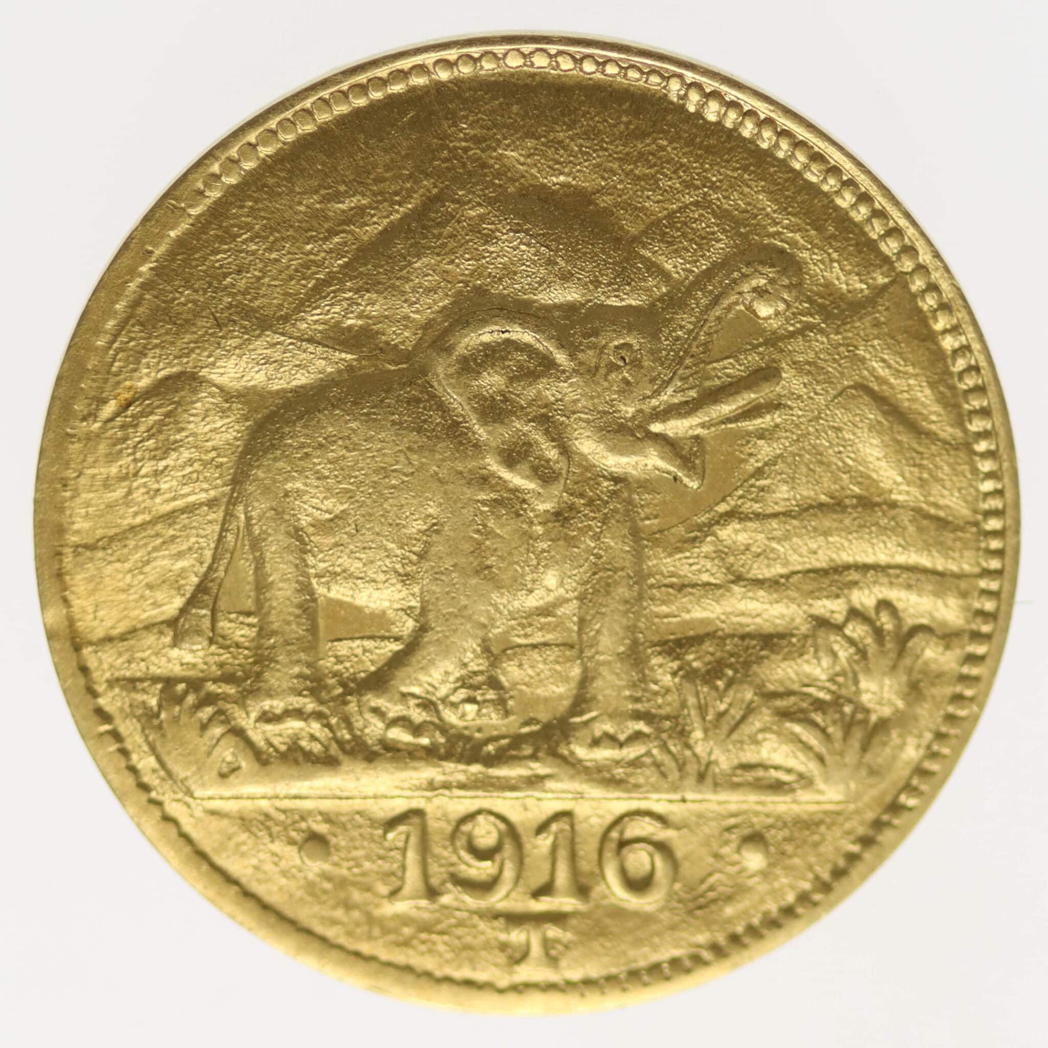 Deutsch Ostafrika Wilhelm II. 15 Rupien 1916 T