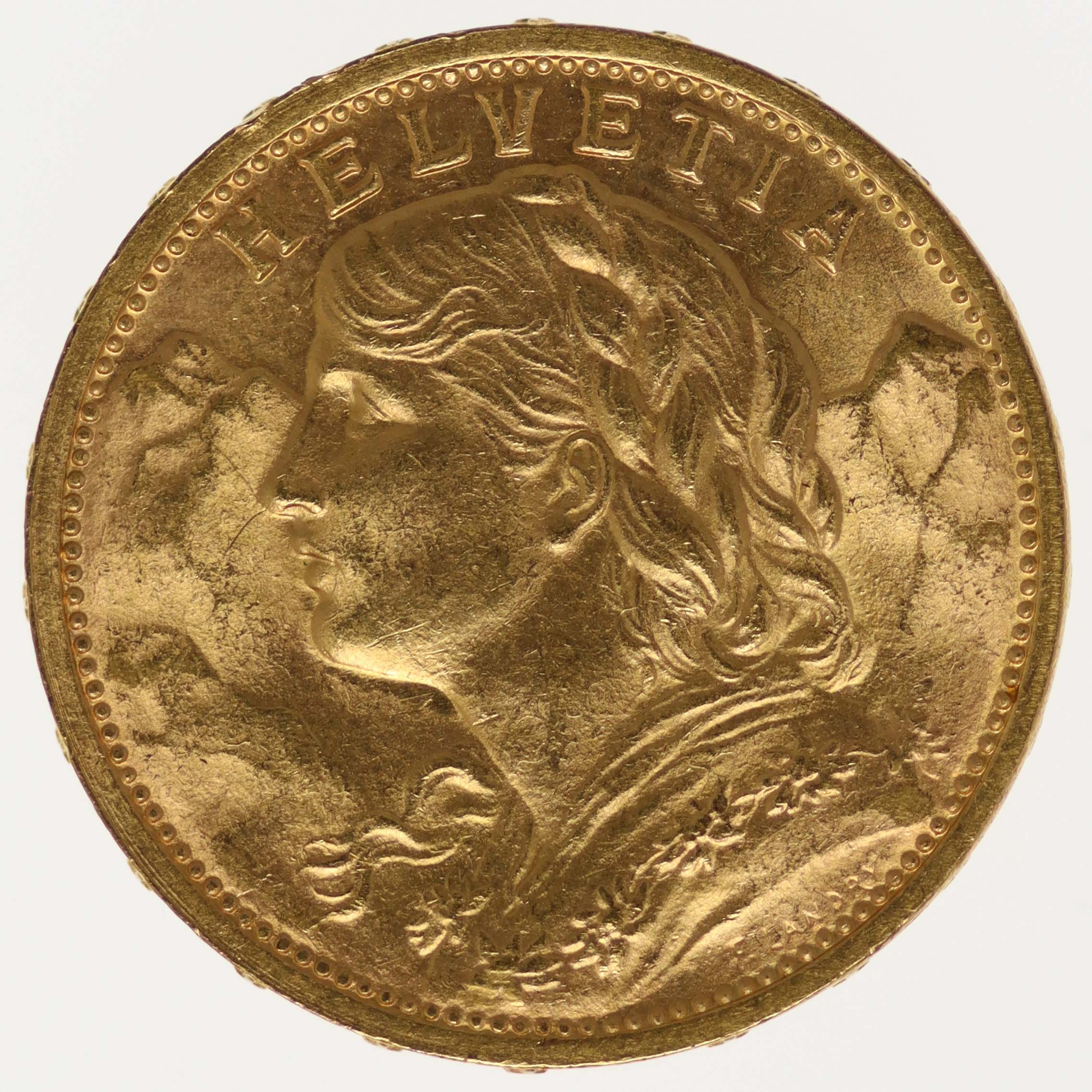 Schweiz 20 Franken 1904 B Vreneli