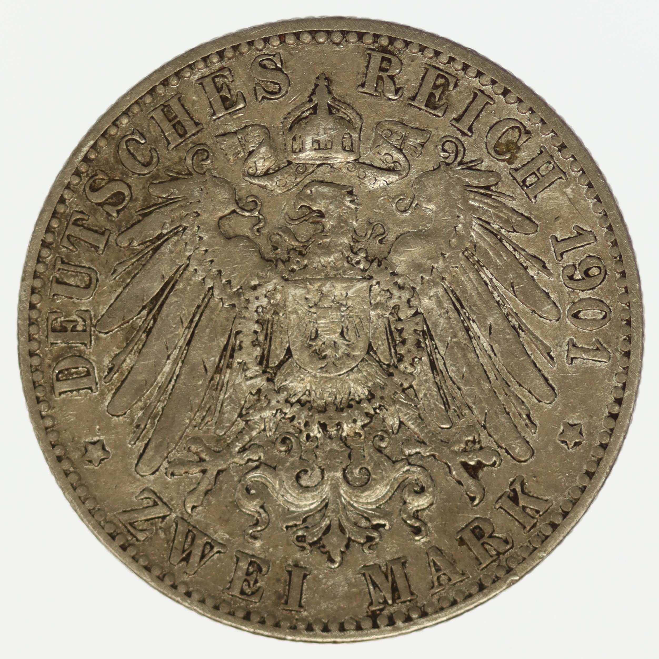 Oldenburg Friedrich August 2 Mark 1901