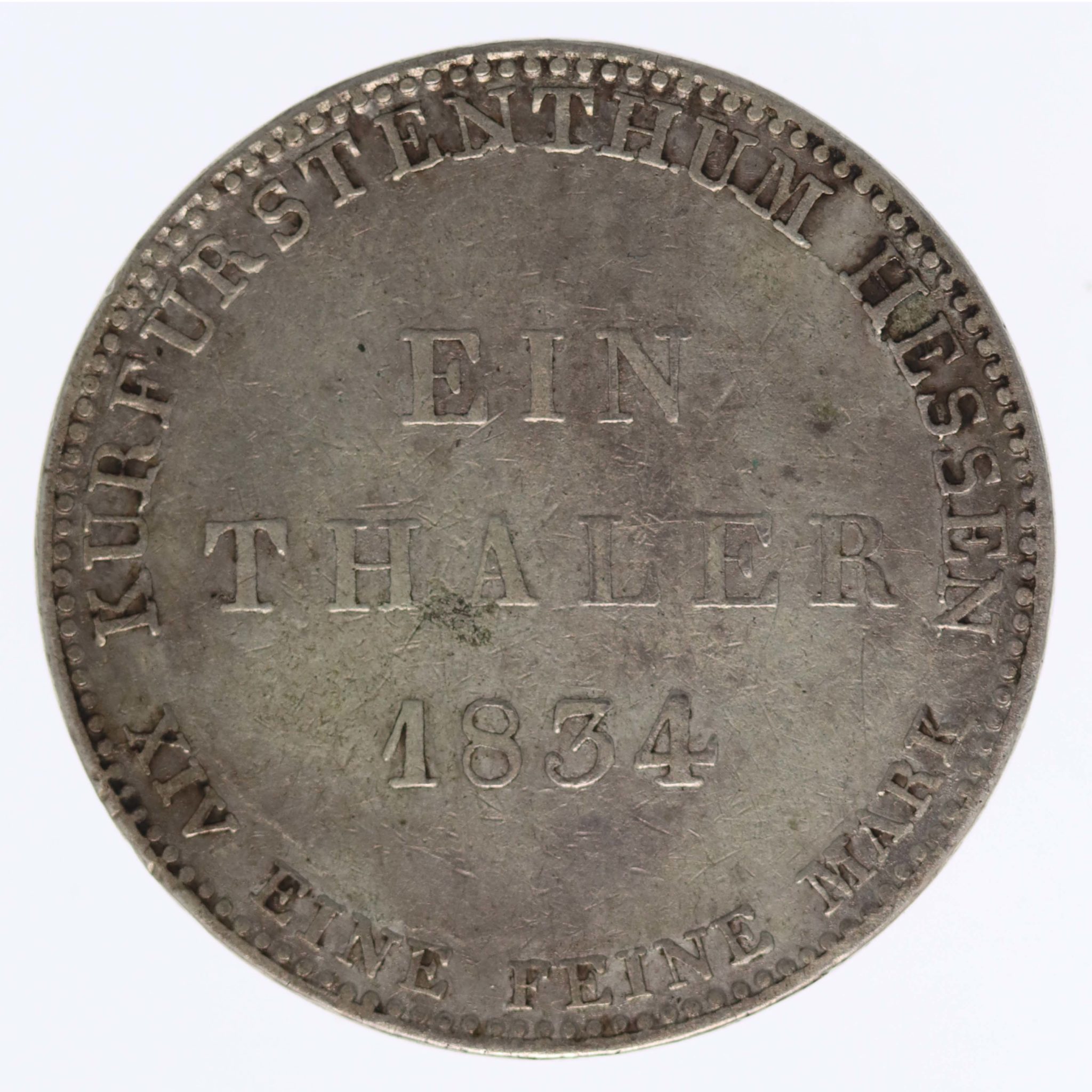 Hessen Kassel Wilhelm II. und Friedrich Wilhelm Taler 1834