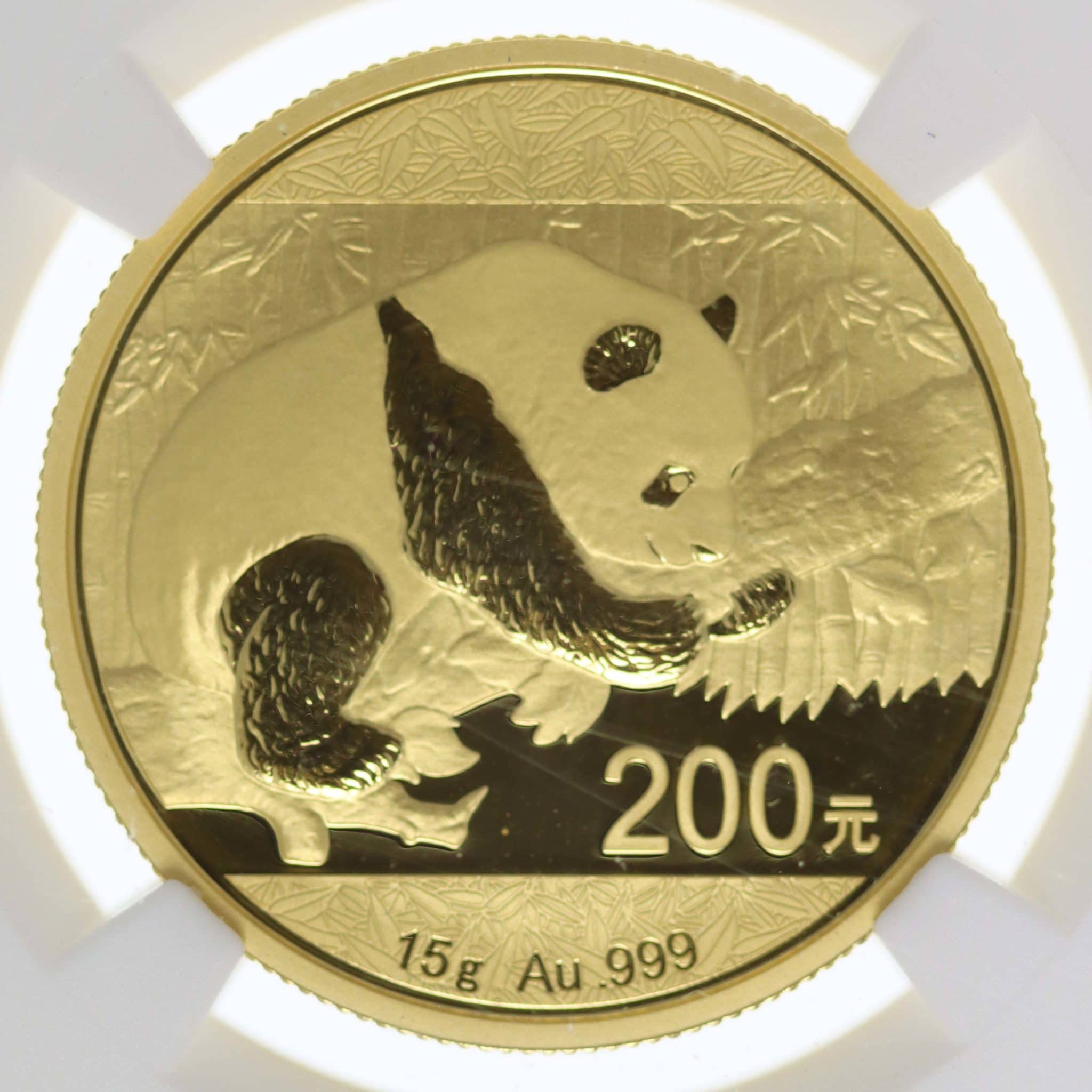 China Panda 200 Yuan 2016 15g