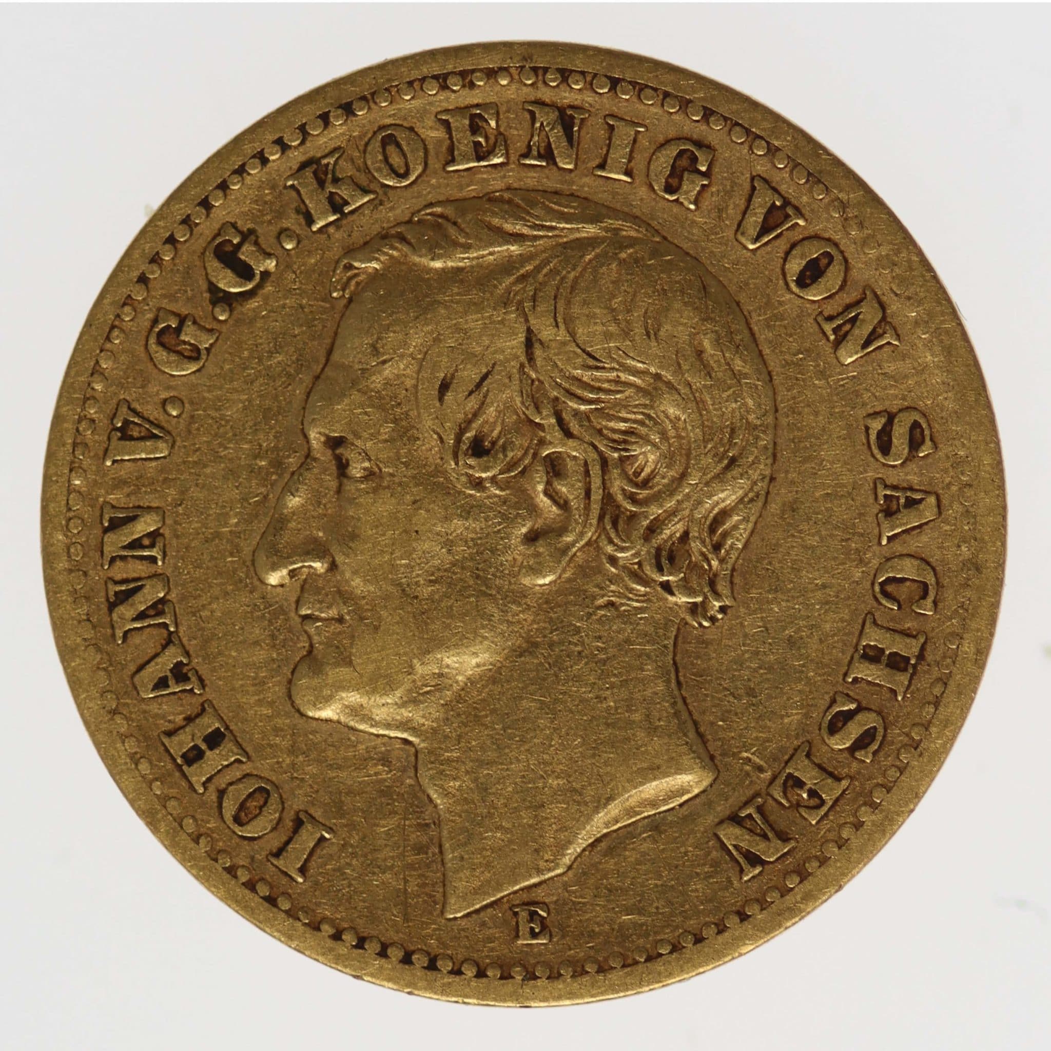 Sachsen Johann 10 Mark 1872