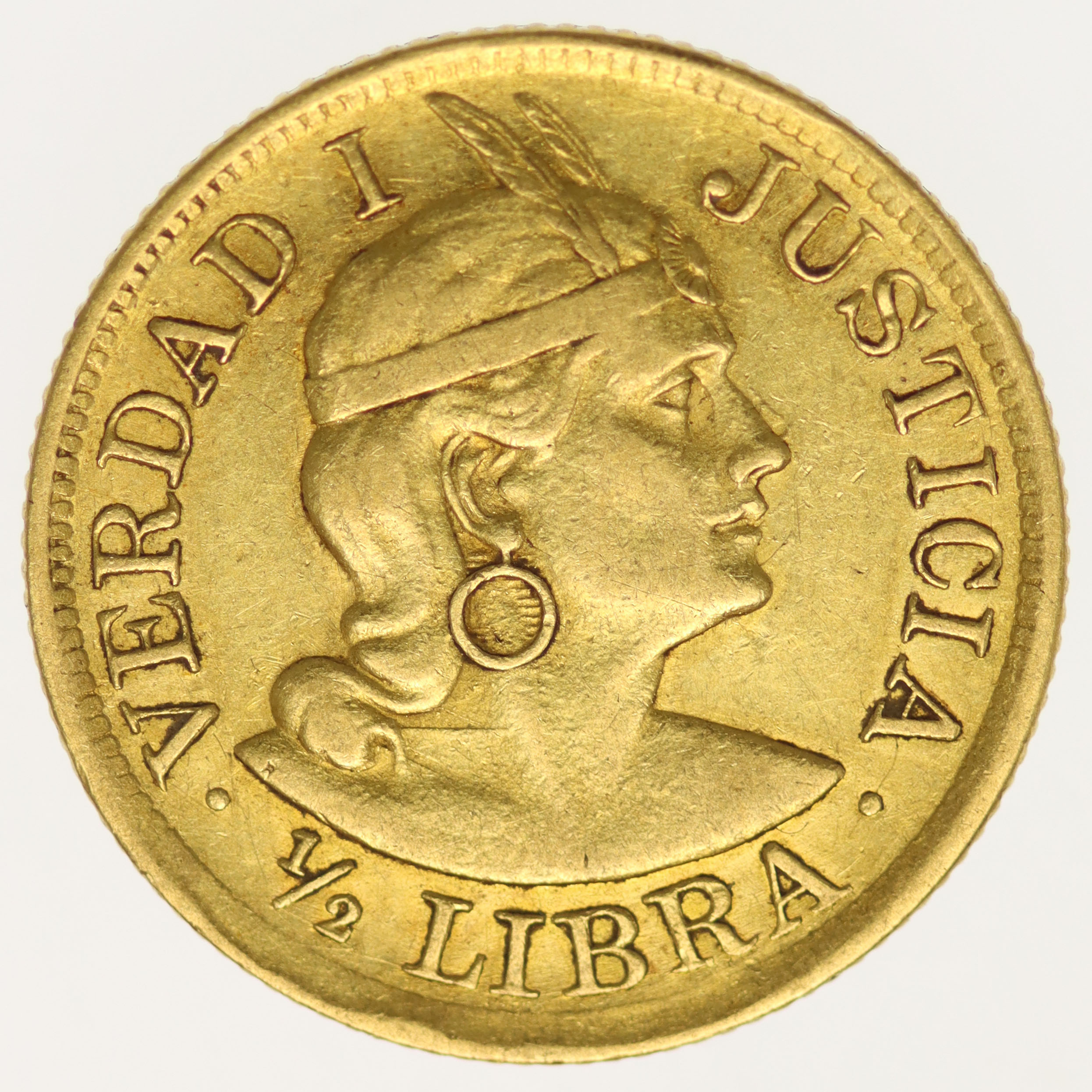 Peru 1/2 Libra 1904