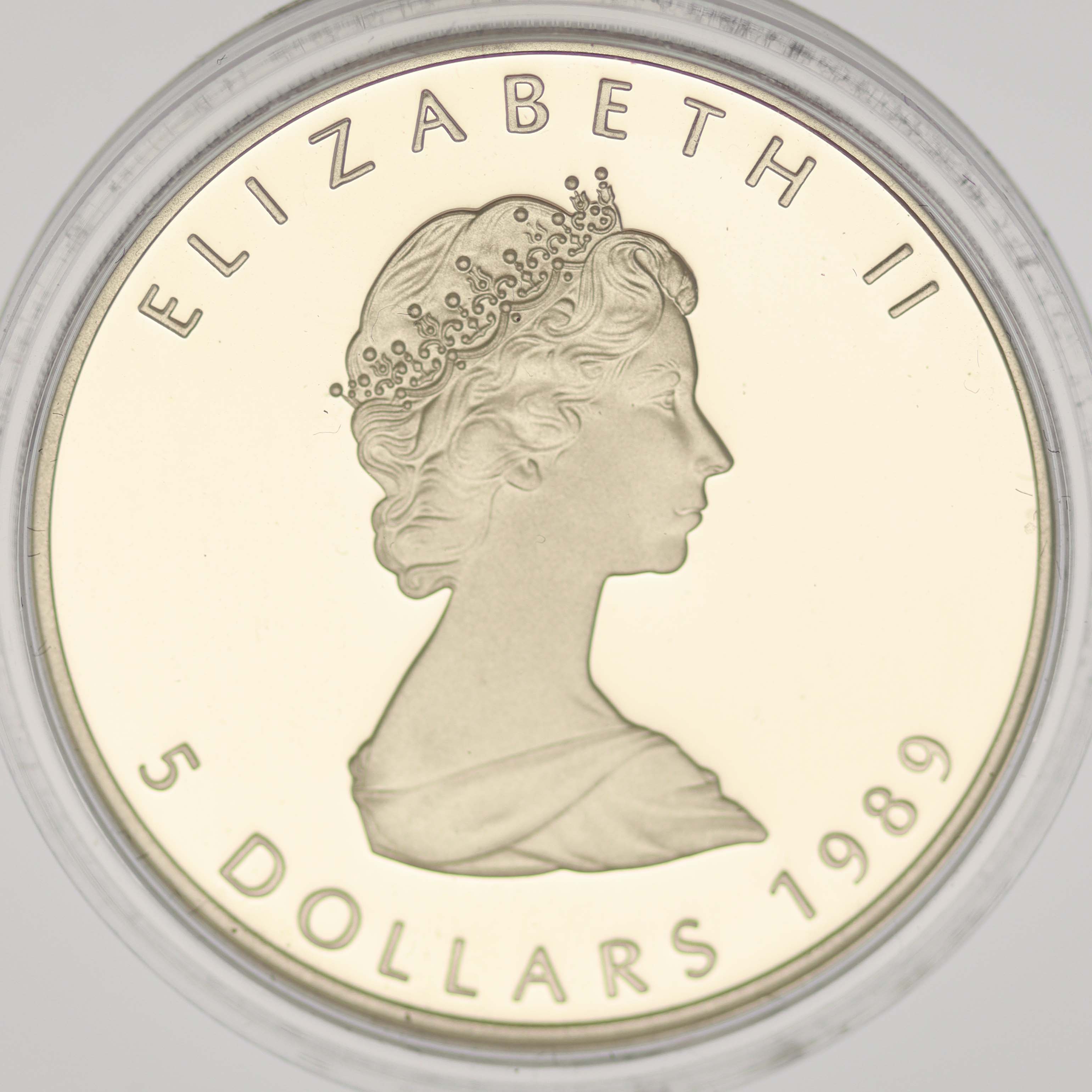 5 Dollars Elisabeth 1989 Maple Leaf