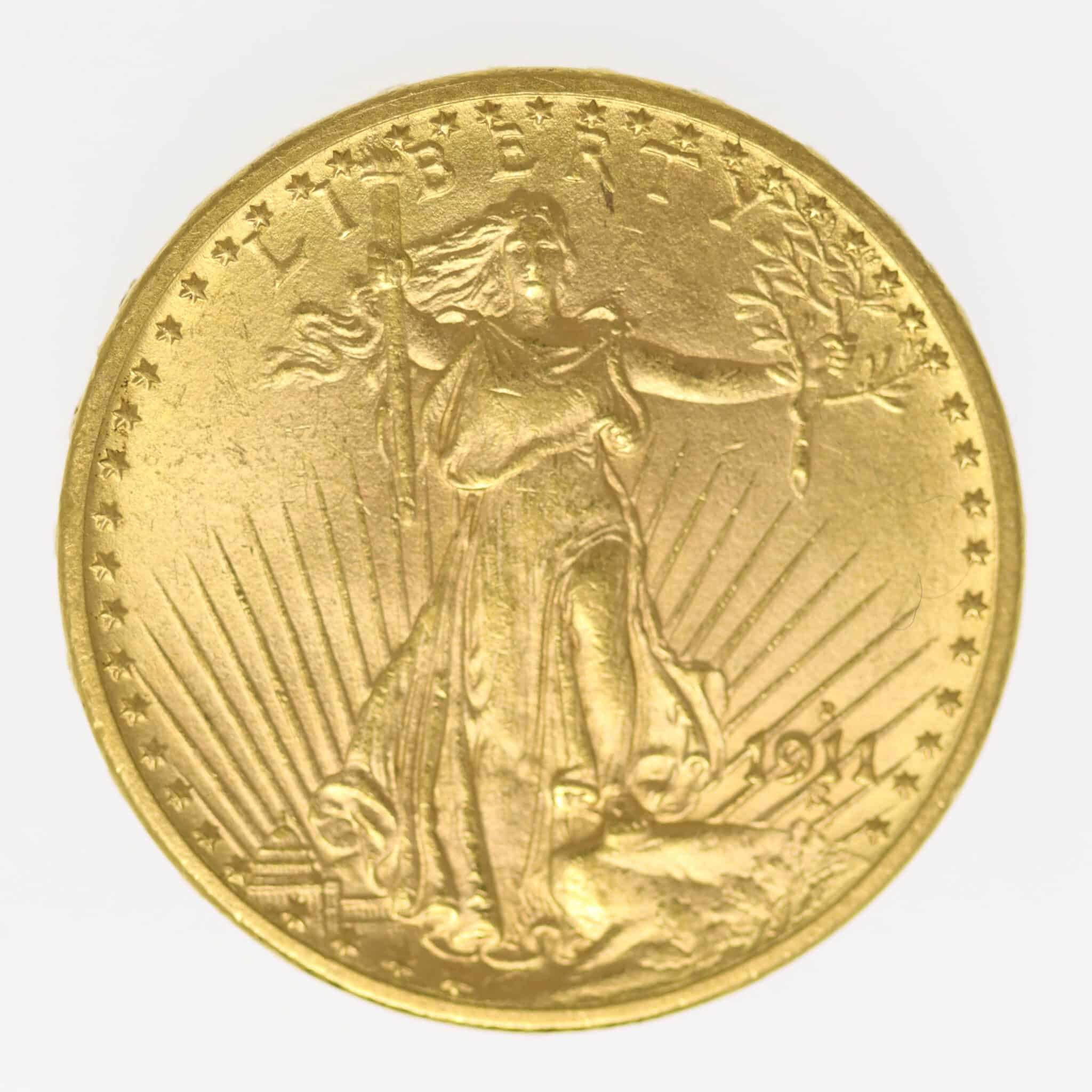 USA 20 Dollars 1911 D Statue