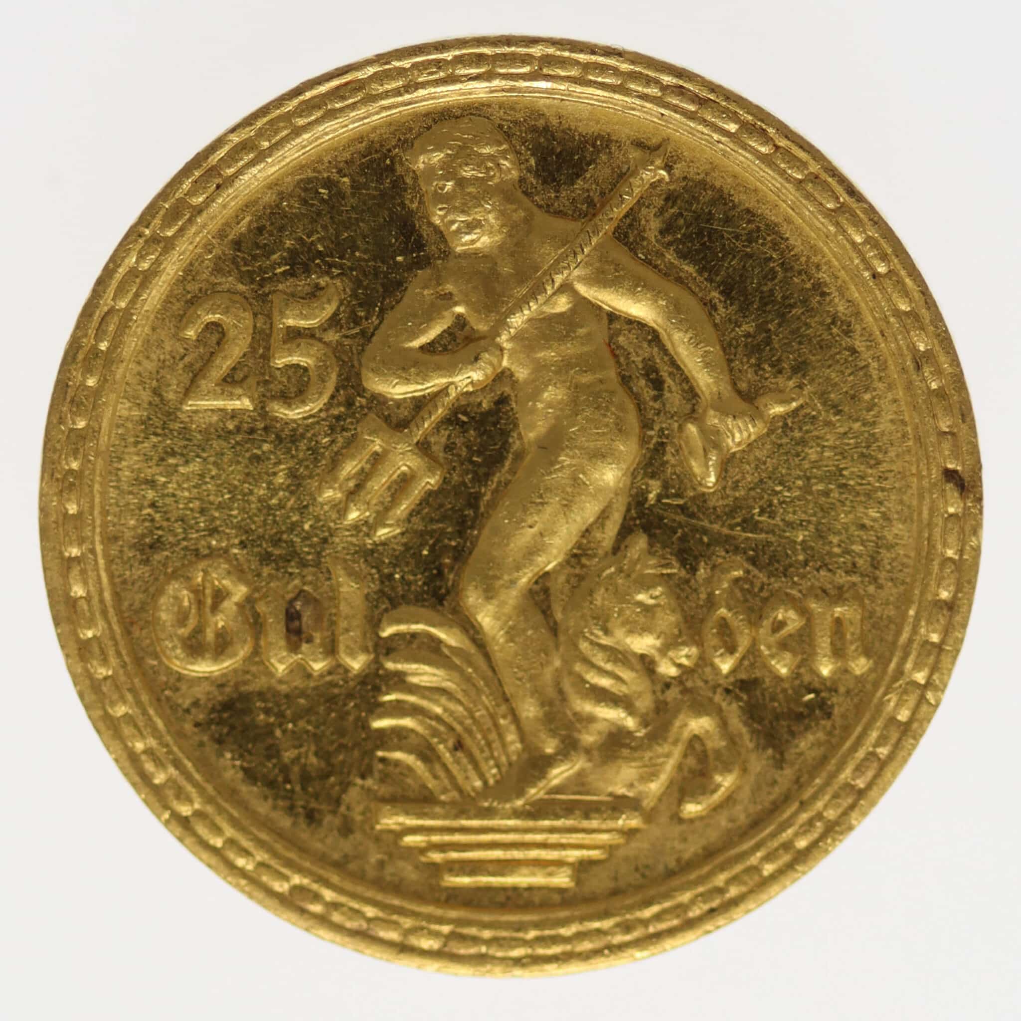 Polen Danzig Freie Stadt 25 Gulden 1930