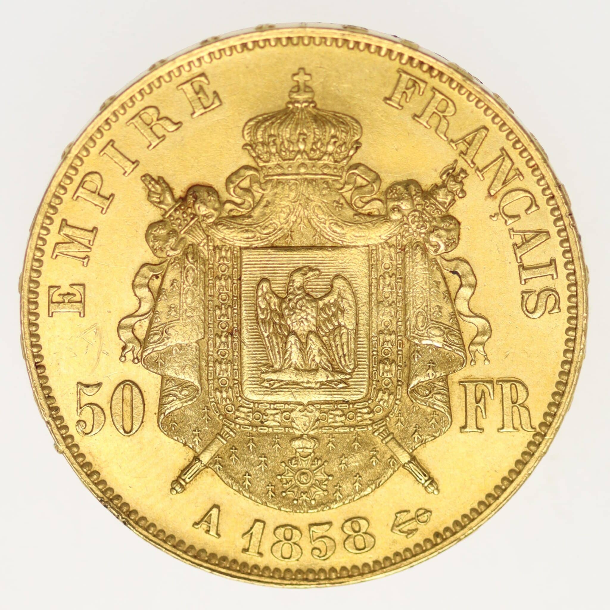 Frankreich Napoleon III. 50 Francs 1858 A