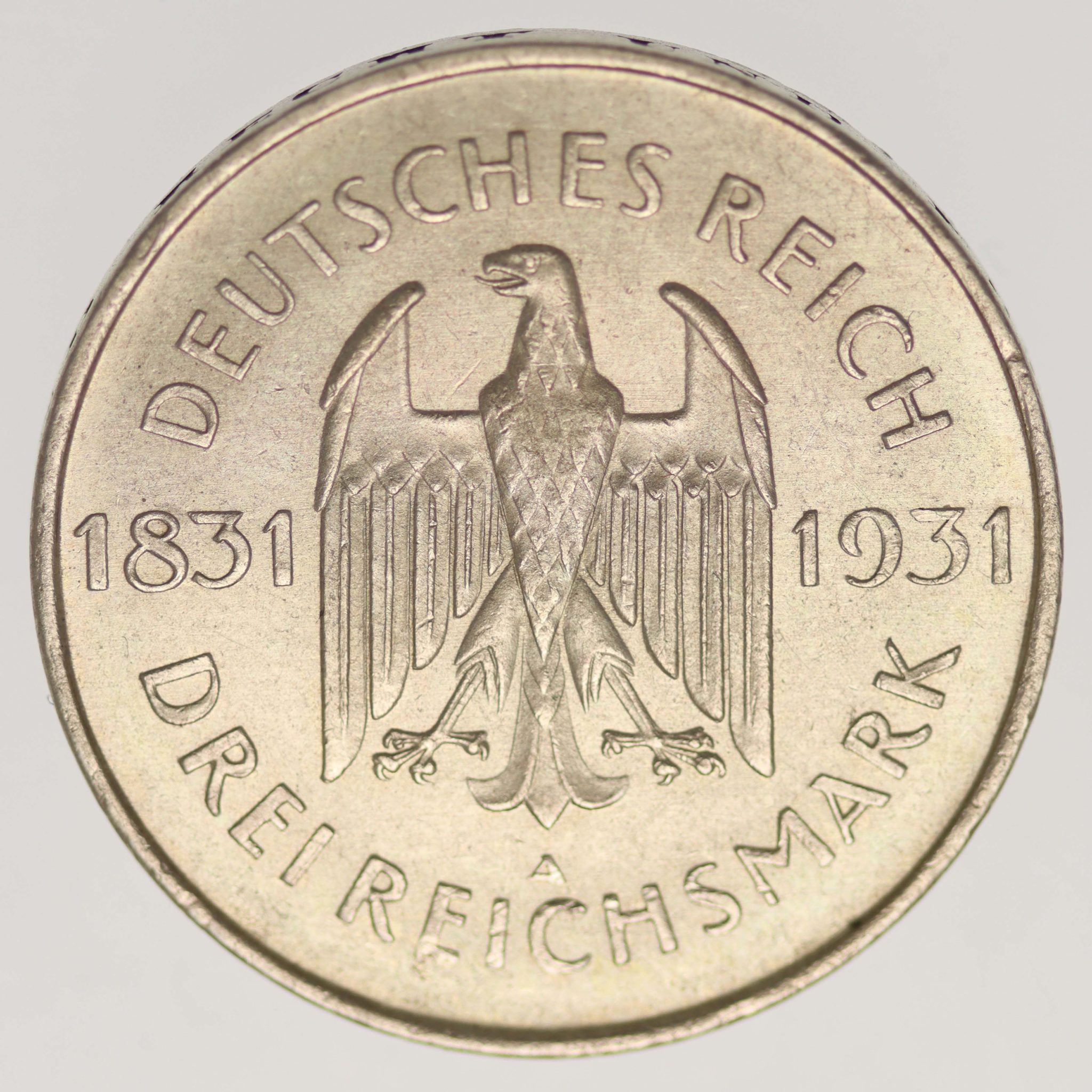 Weimarer Republik 3 Reichsmark 1931