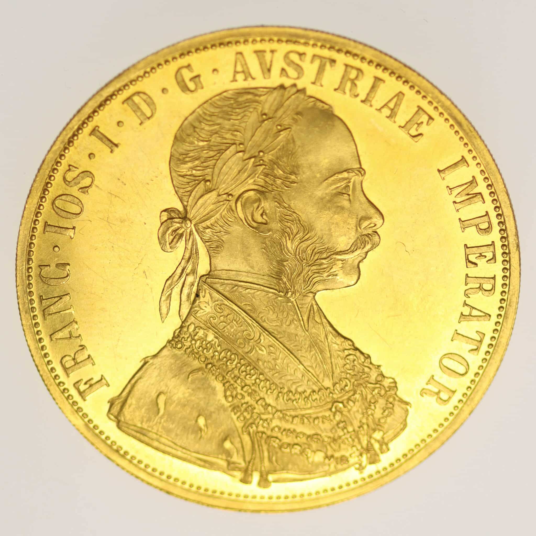 Österreich Kaiserreich Franz Joseph I. 4 Dukaten 1910