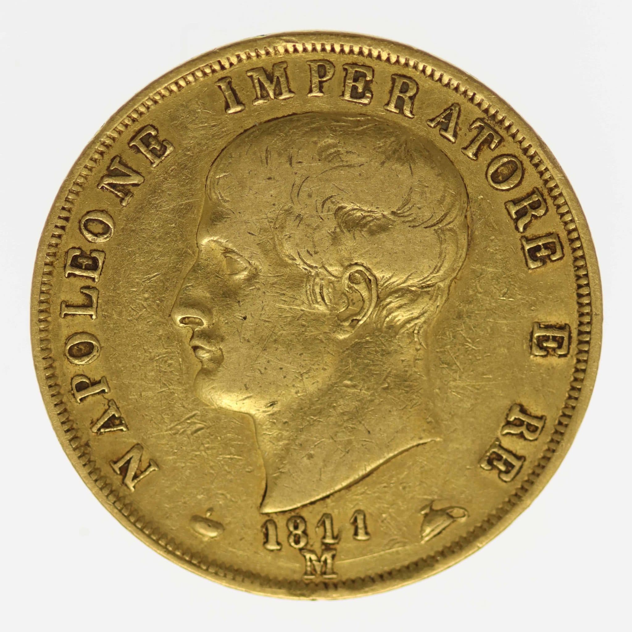 Italien Napoleon I. 40 Lire 1811 M