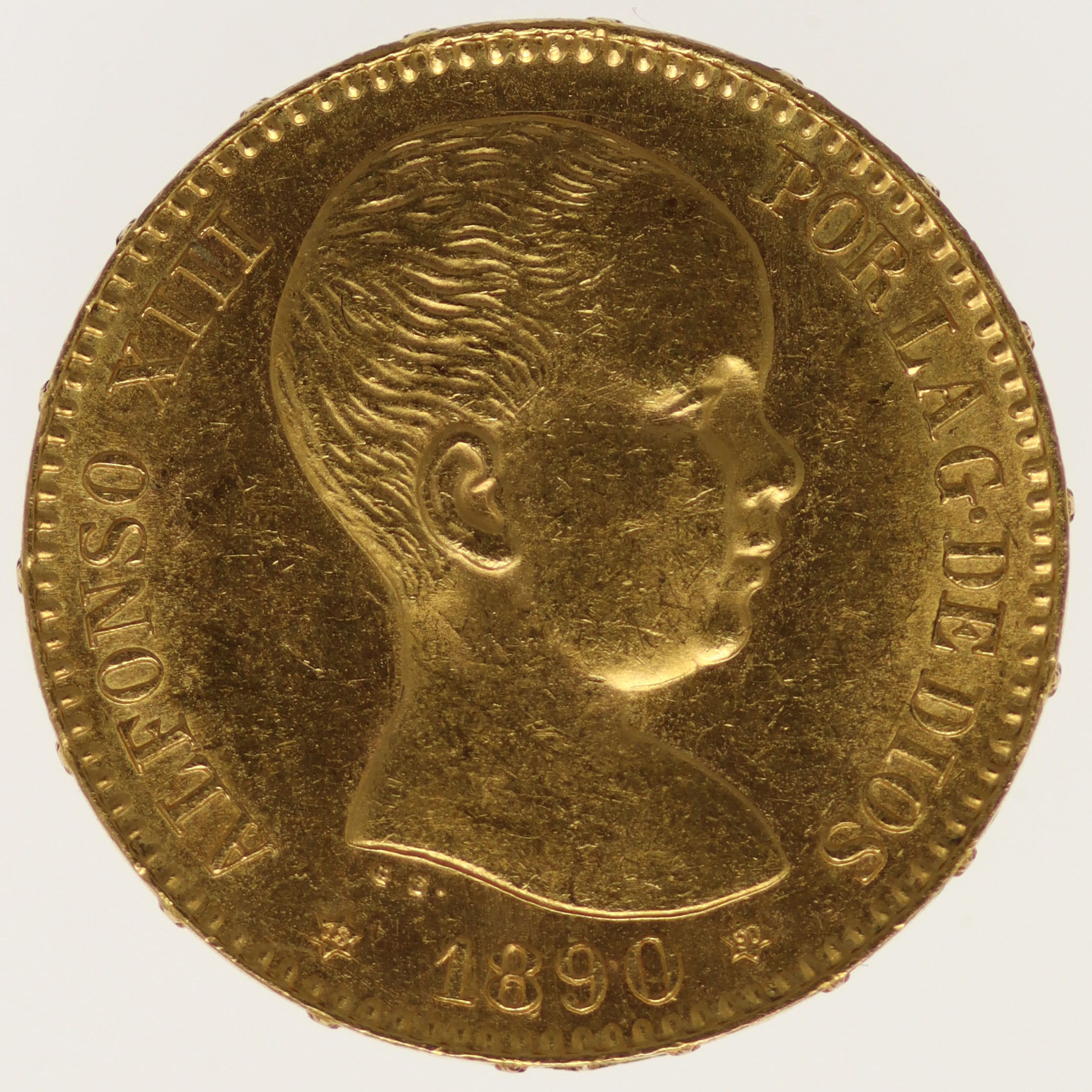 Spanien Alfonso XIII. 20 Pesetas 1890 / 18-90
