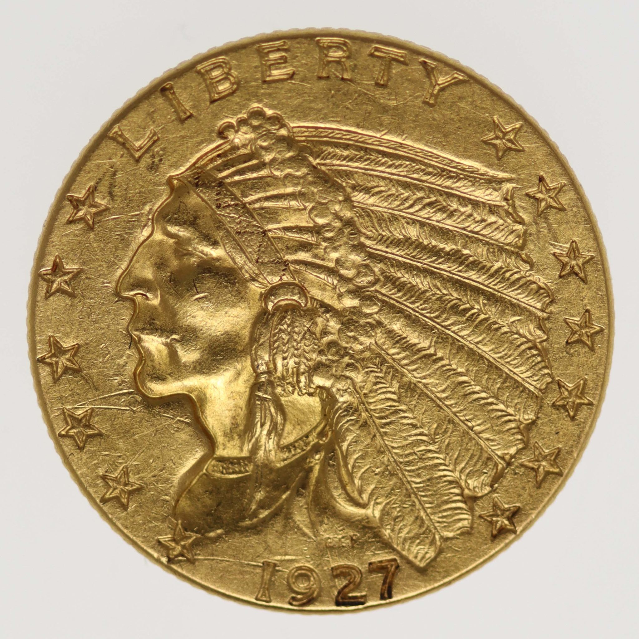 USA 2,5 Dollars 1927 Indianer