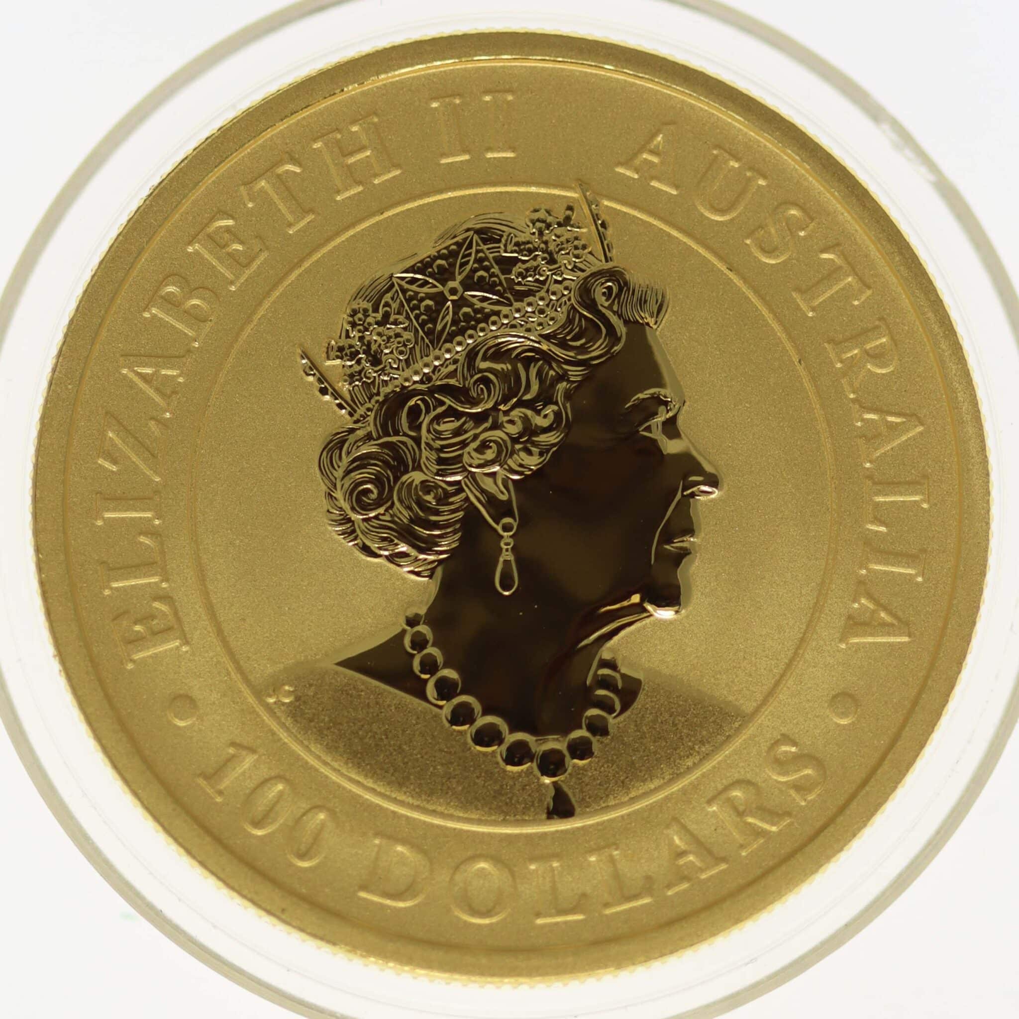Australien Elisabeth II. 100 Dollars 2019 Nugget