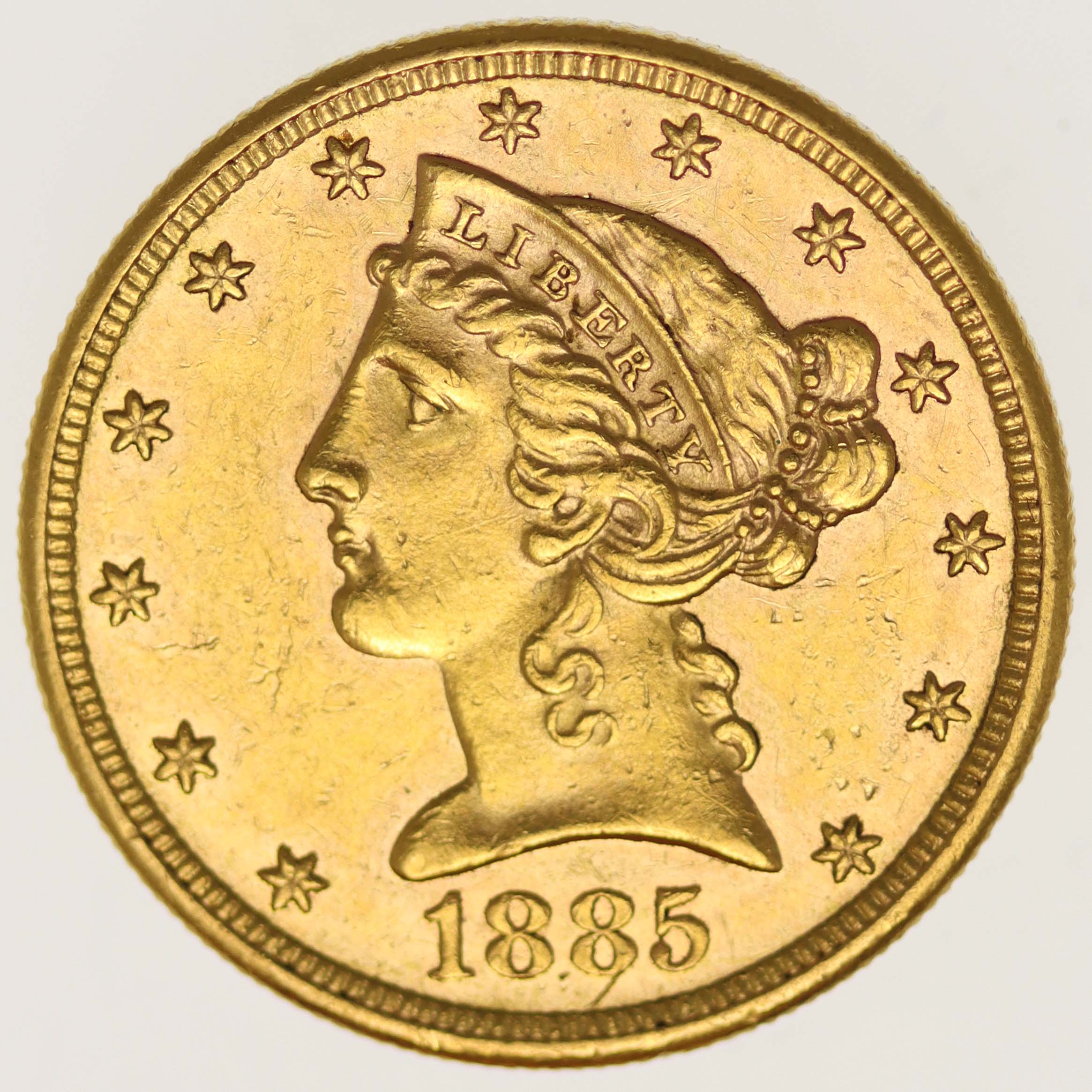 USA 5 Dollars 1885 S Liberty / Kopf
