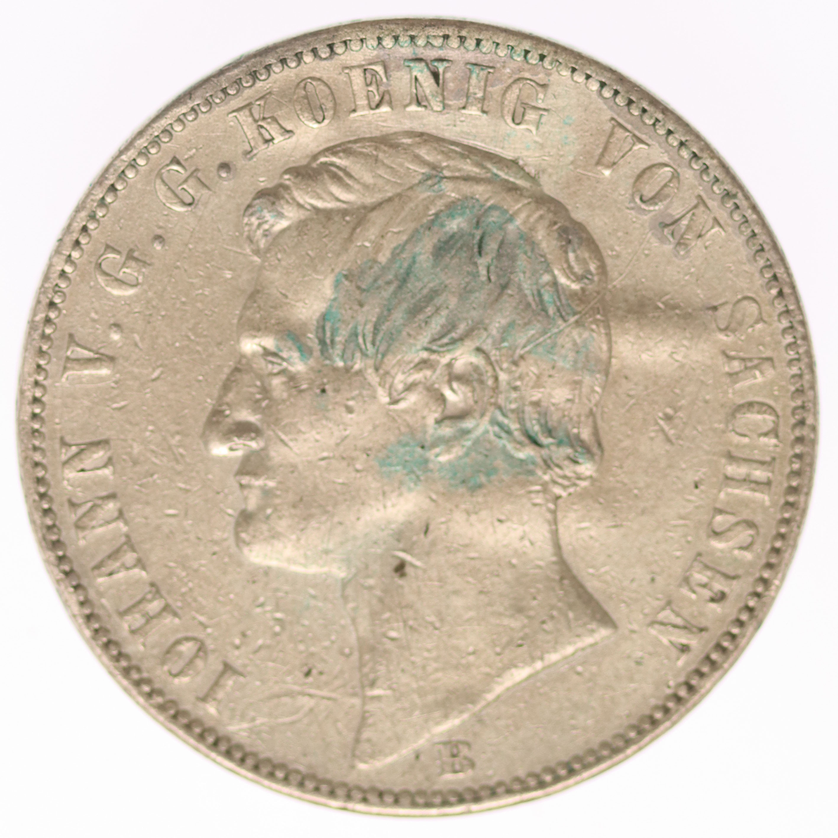 Sachsen Johann Vereinstaler 1871 B