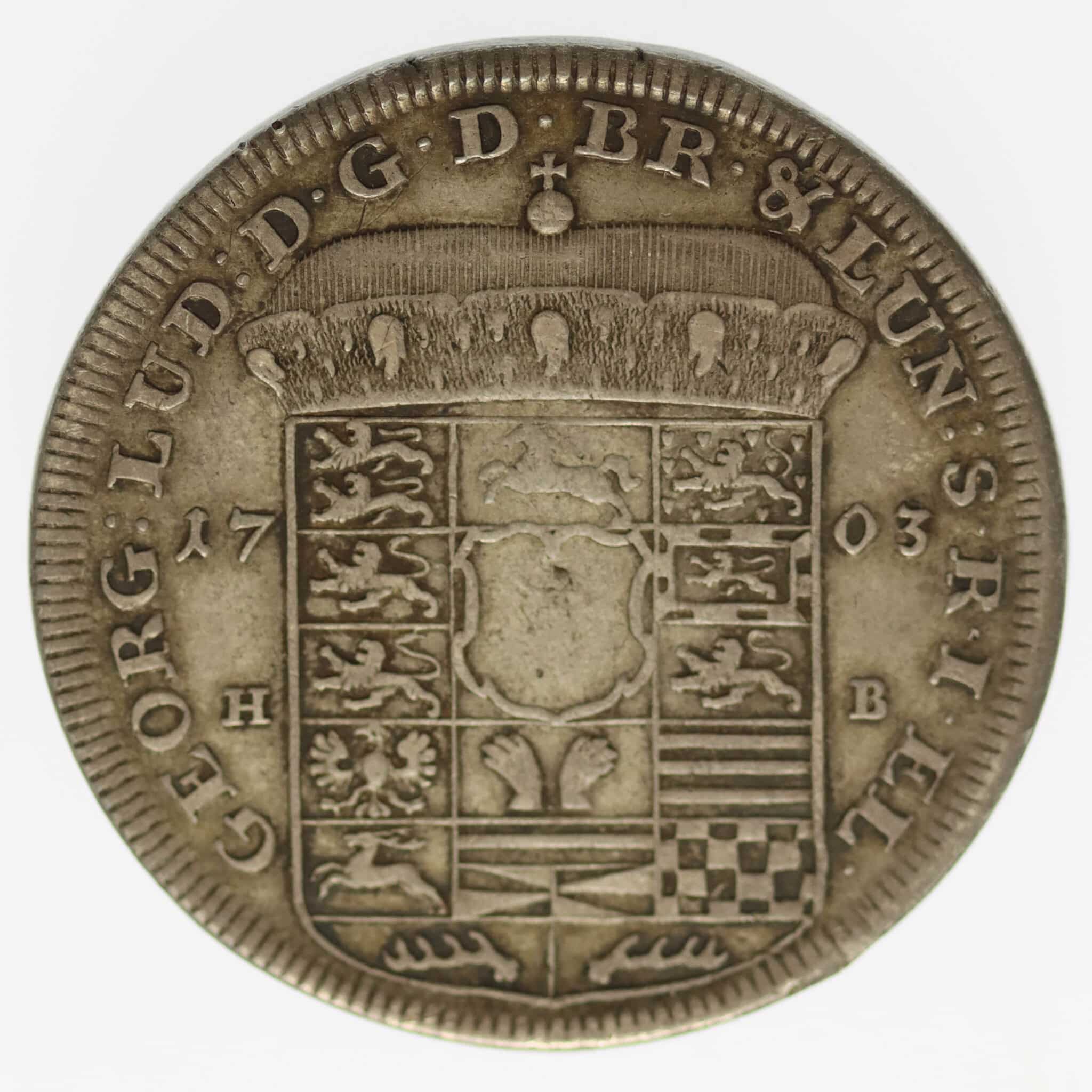 Braunschweig Calenberg Hannover Georg Ludwig Taler 1703