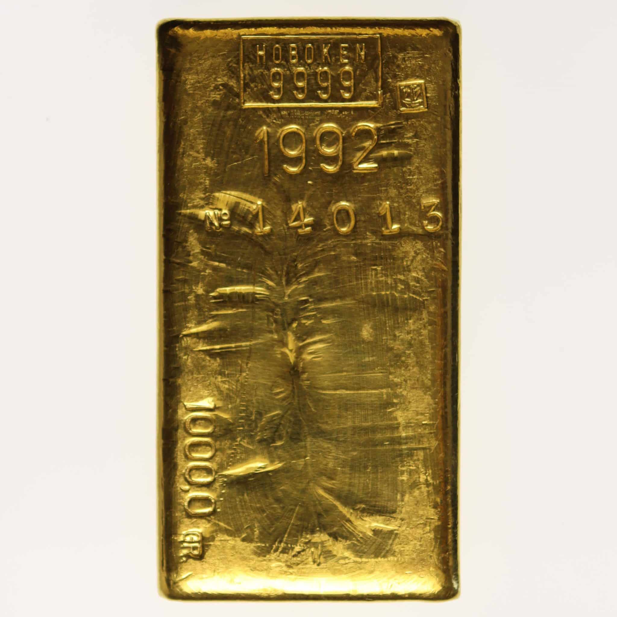 Goldbarren 1000 Gramm Belgien Hoboken