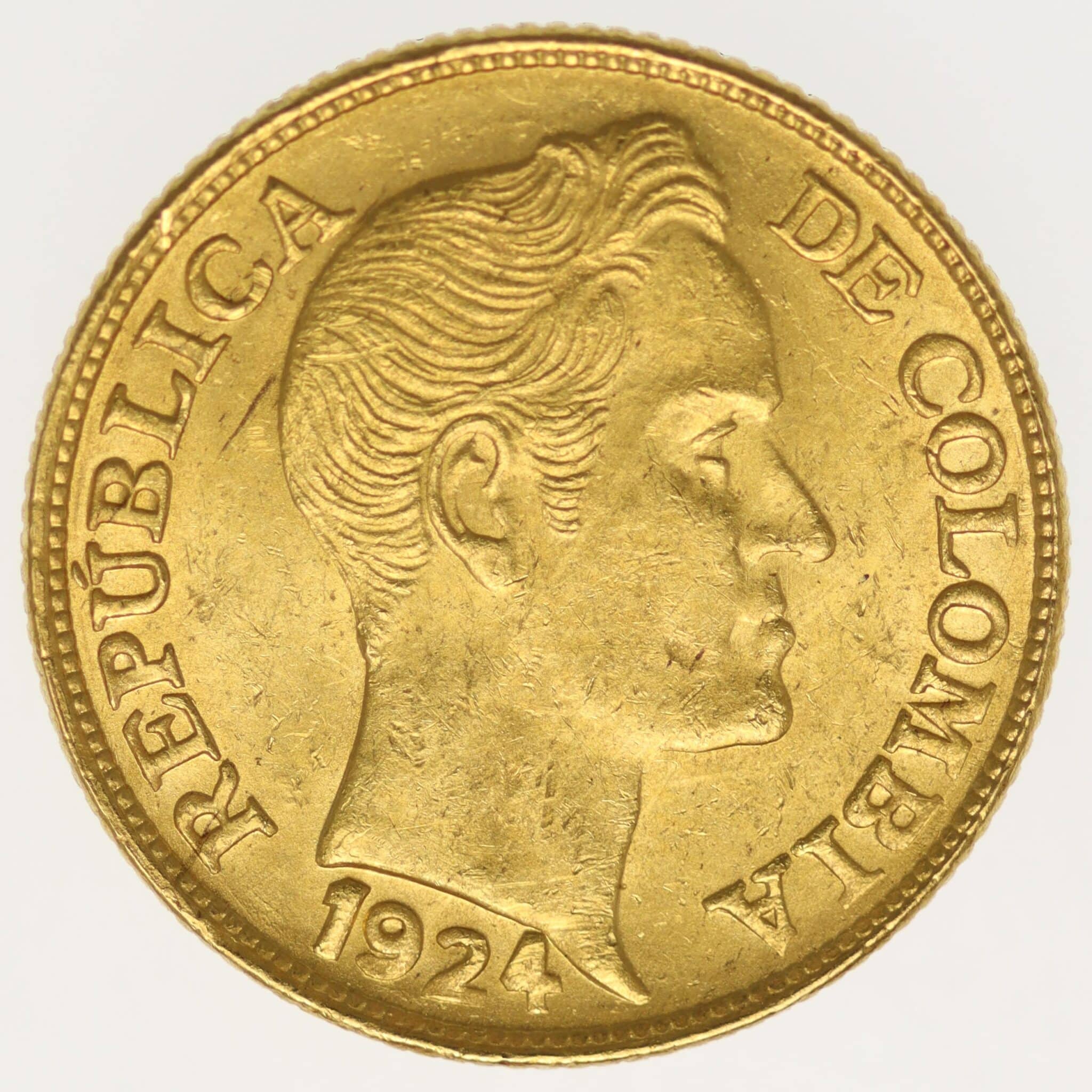 Kolumbien 5 Pesos 1924