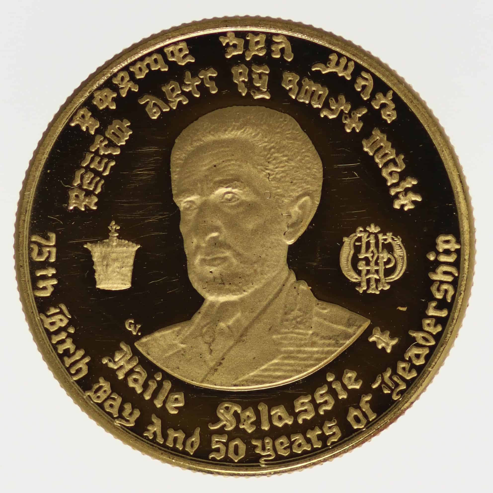 Äthiopien Haile Selassi 10 Dollars 1966