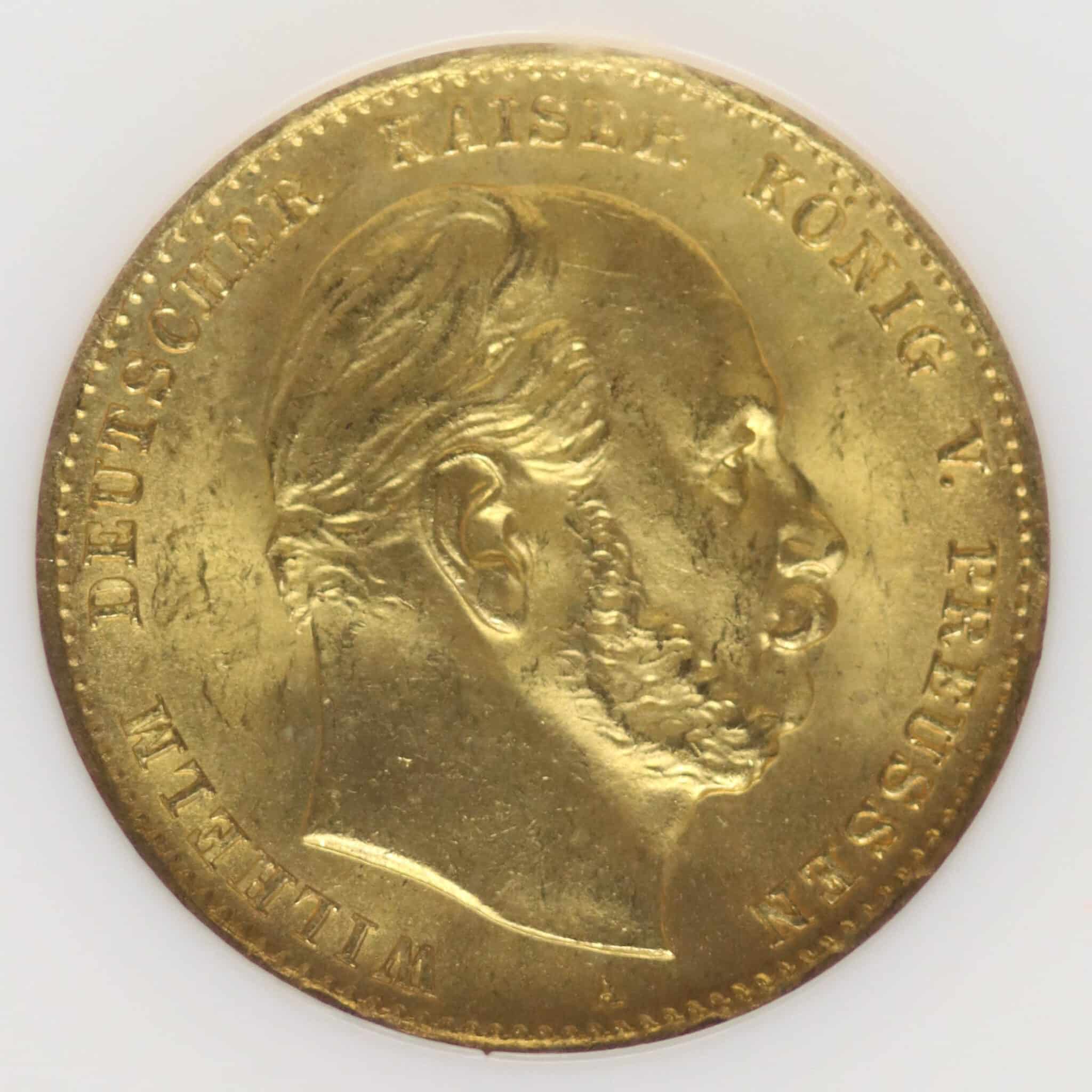 Preussen Wilhelm I. 10 Mark 1872 A