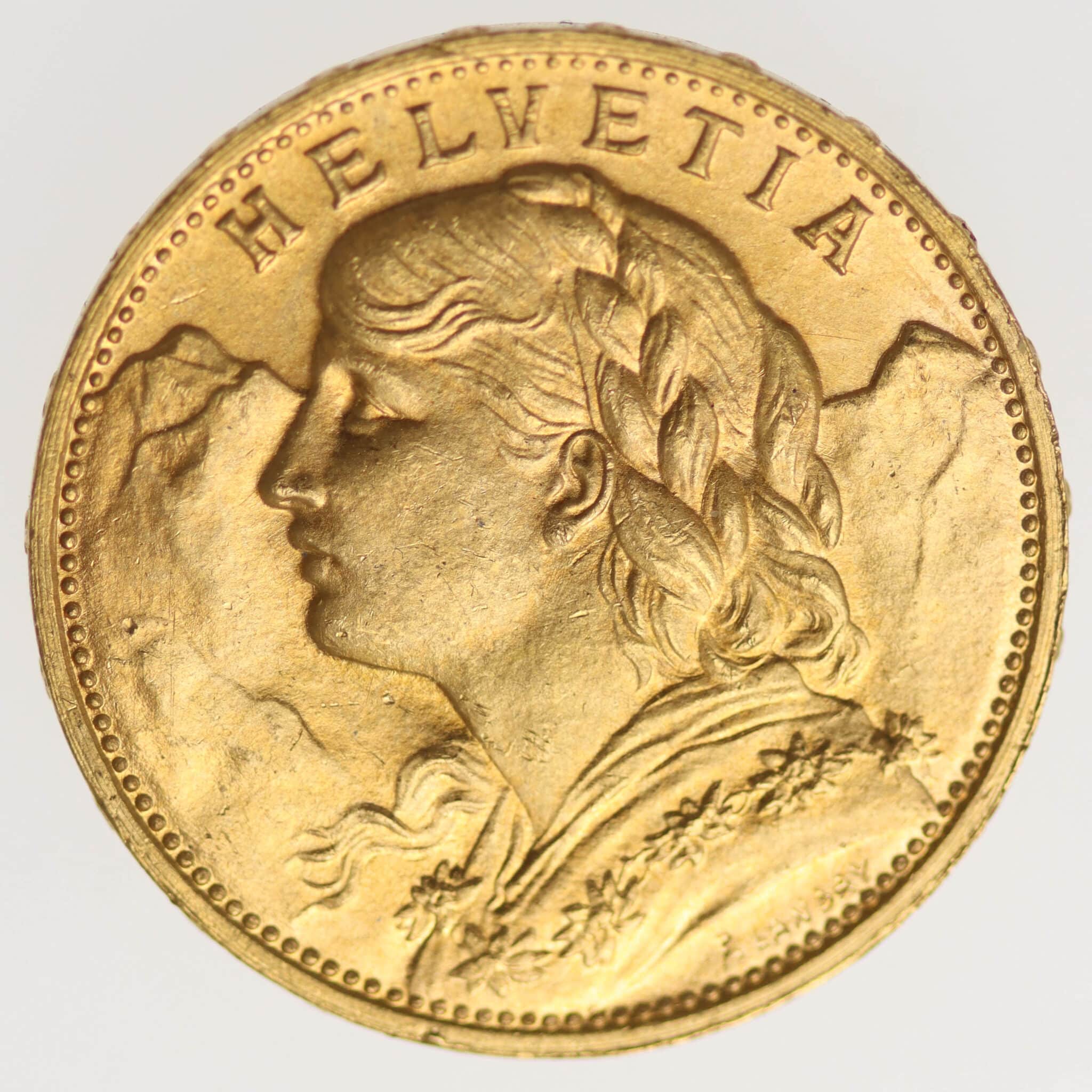 Schweiz 20 Franken 1925 B Vreneli