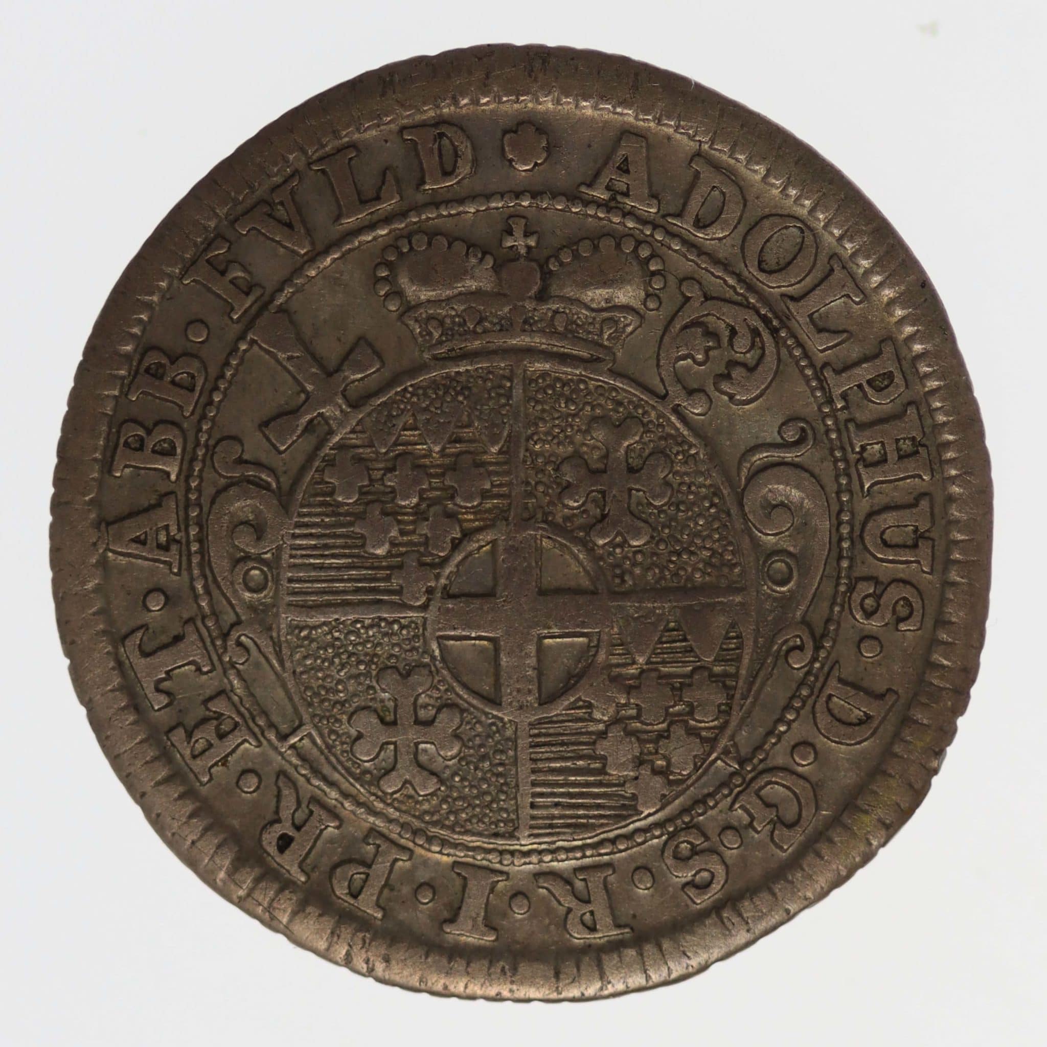 Fulda Adolph von Dahlberg 1/2 Kopfstück 1727