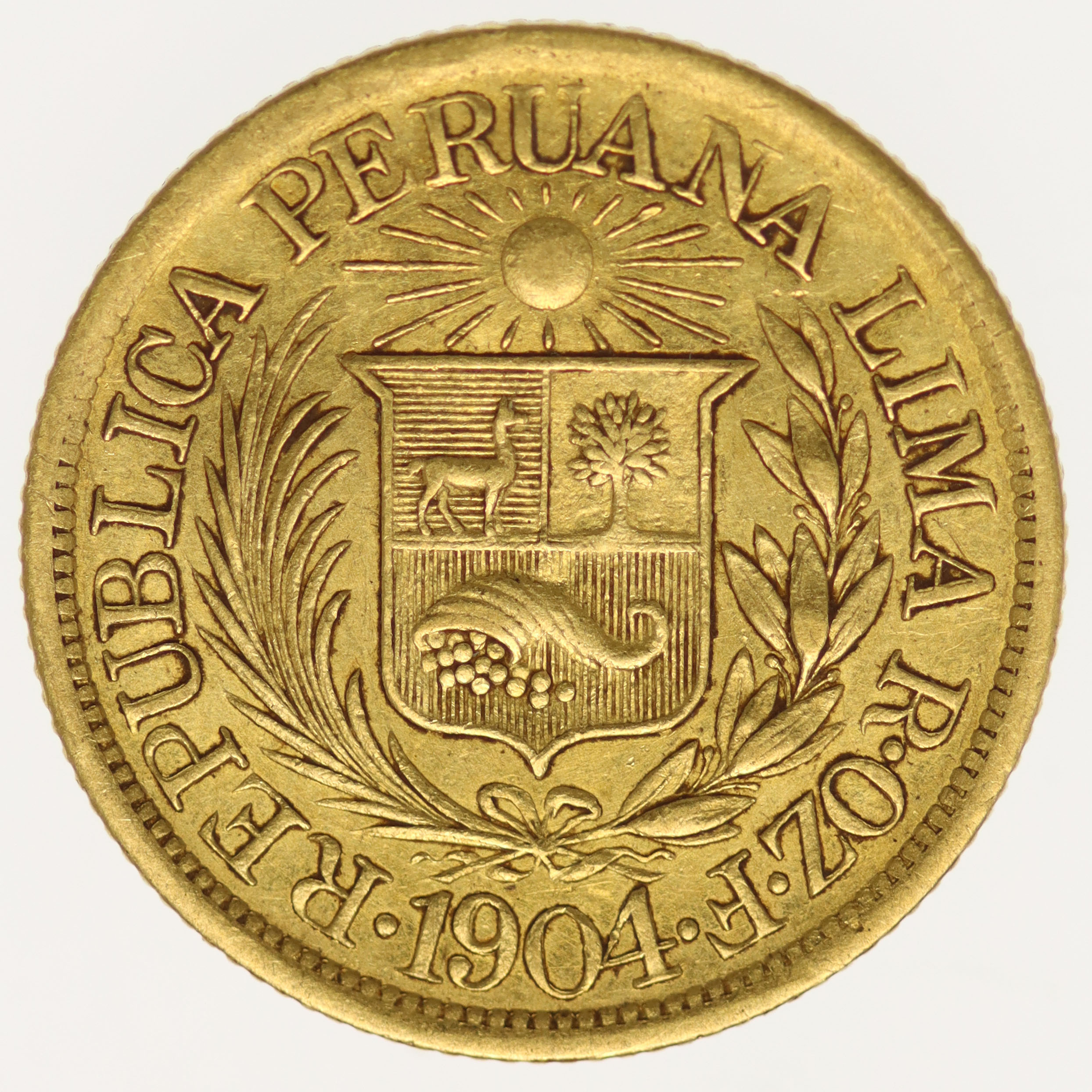 Peru 1/2 Libra 1904