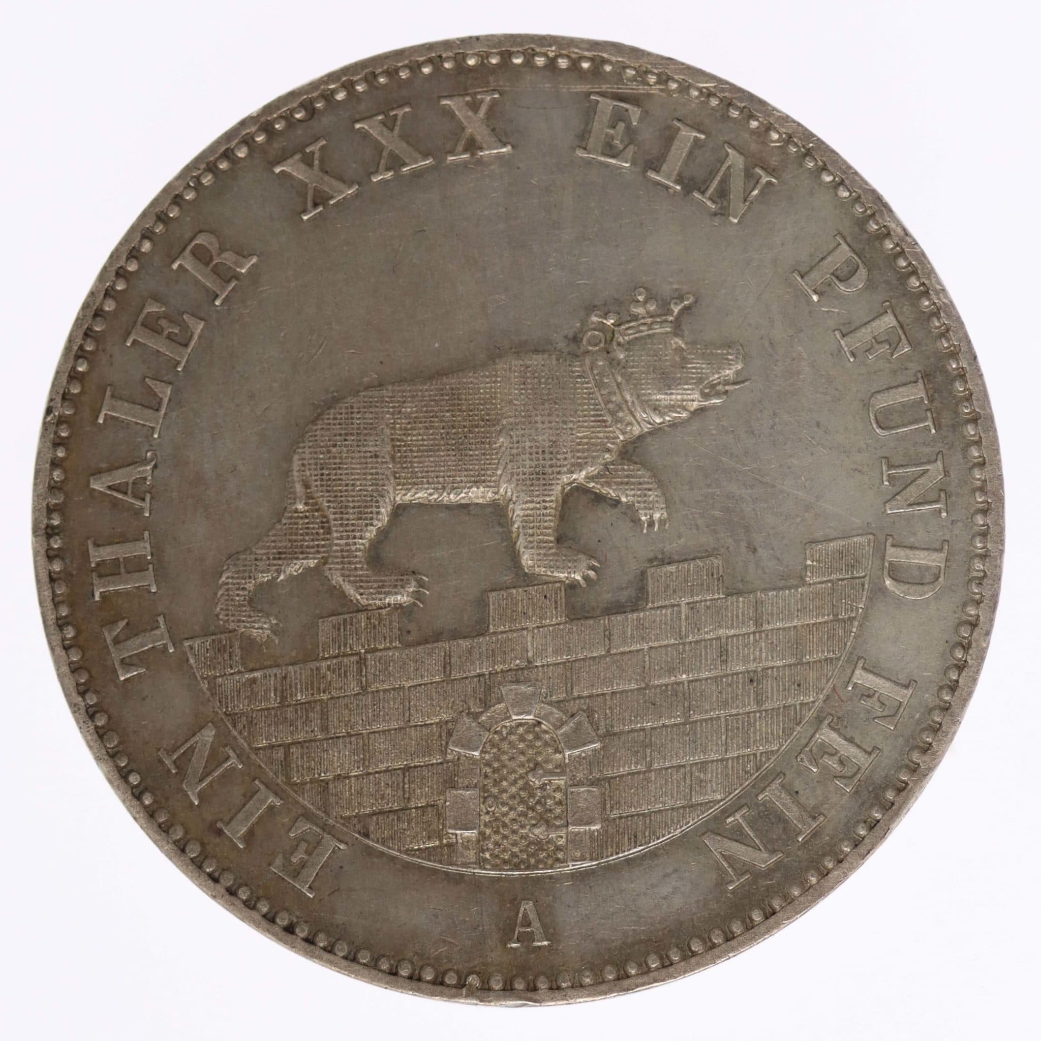 Anhalt Bernburg Alexander Carl Ausbeutetaler 1861