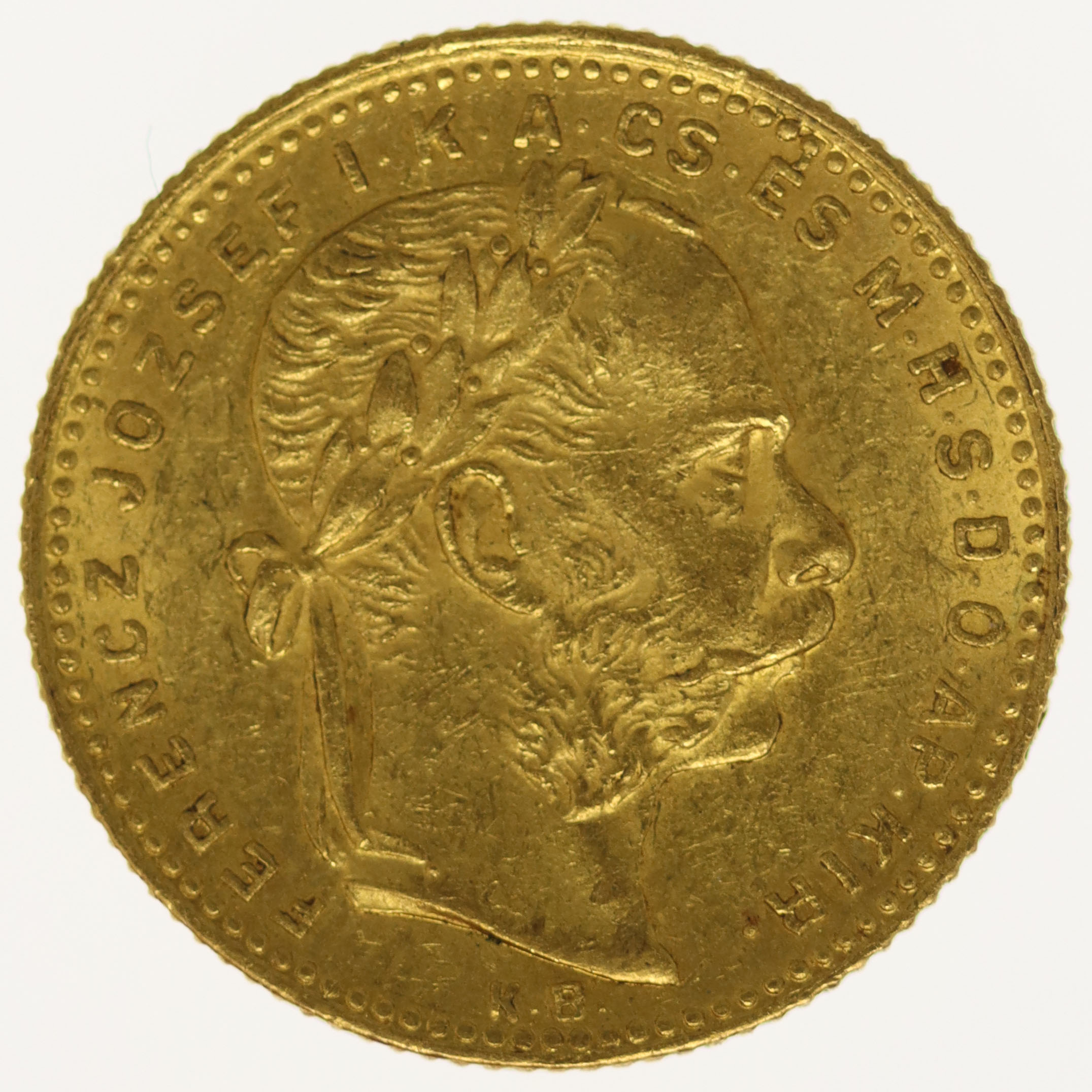 Österreich Kaiserreich Franz Joseph I. 8 Forint 1880 KB
