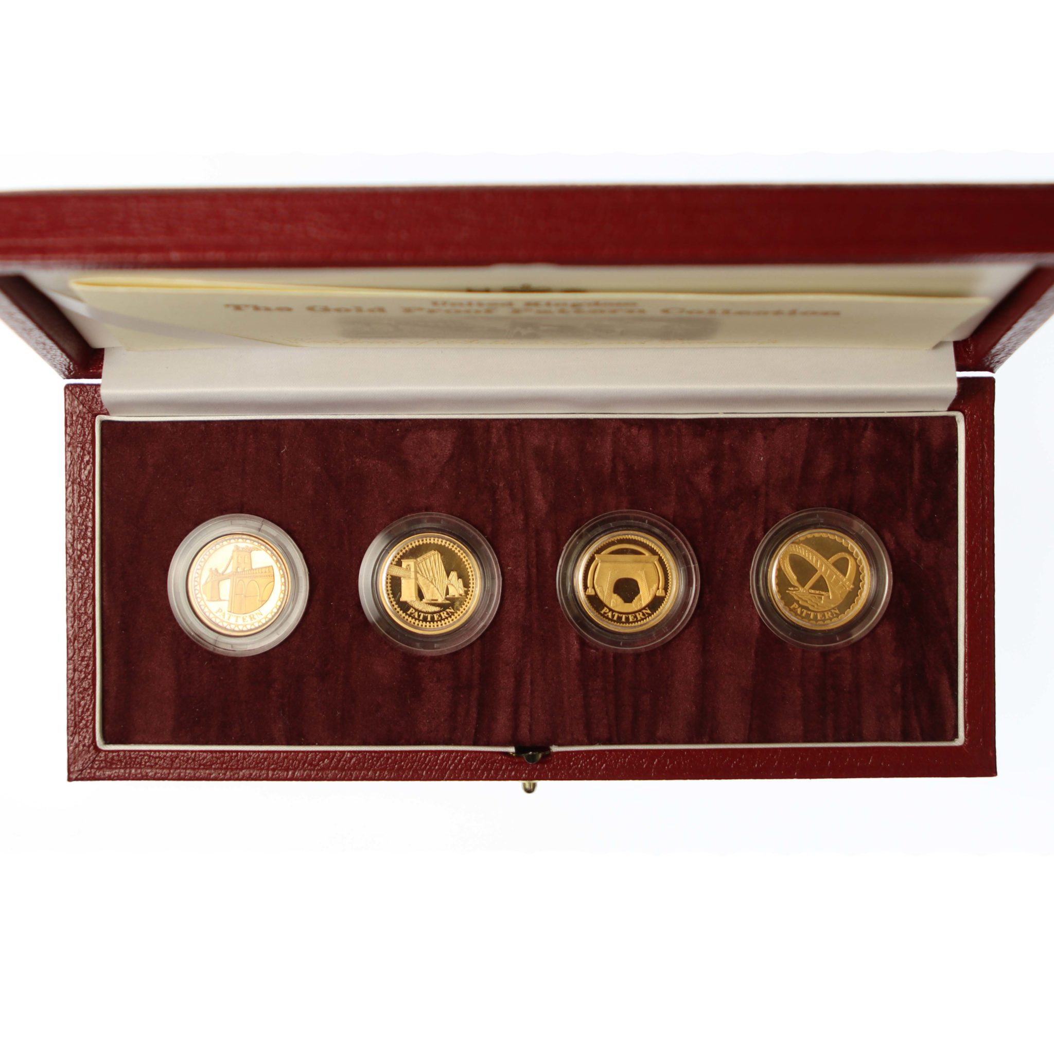Großbritannien Elisabeth II. 4 Coin Gold Proof Pattern Collection