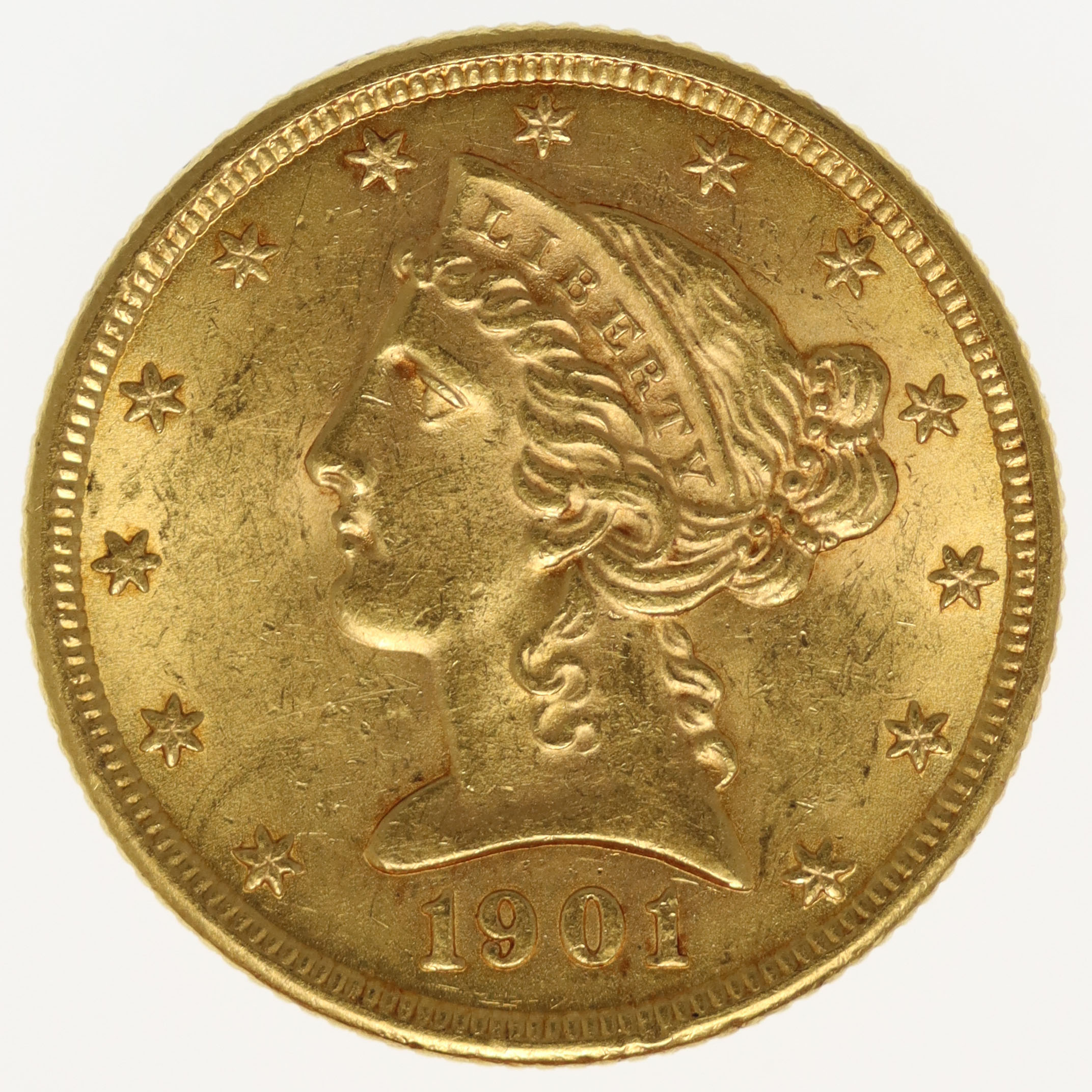 USA 5 Dollars 1901 Liberty / Kopf