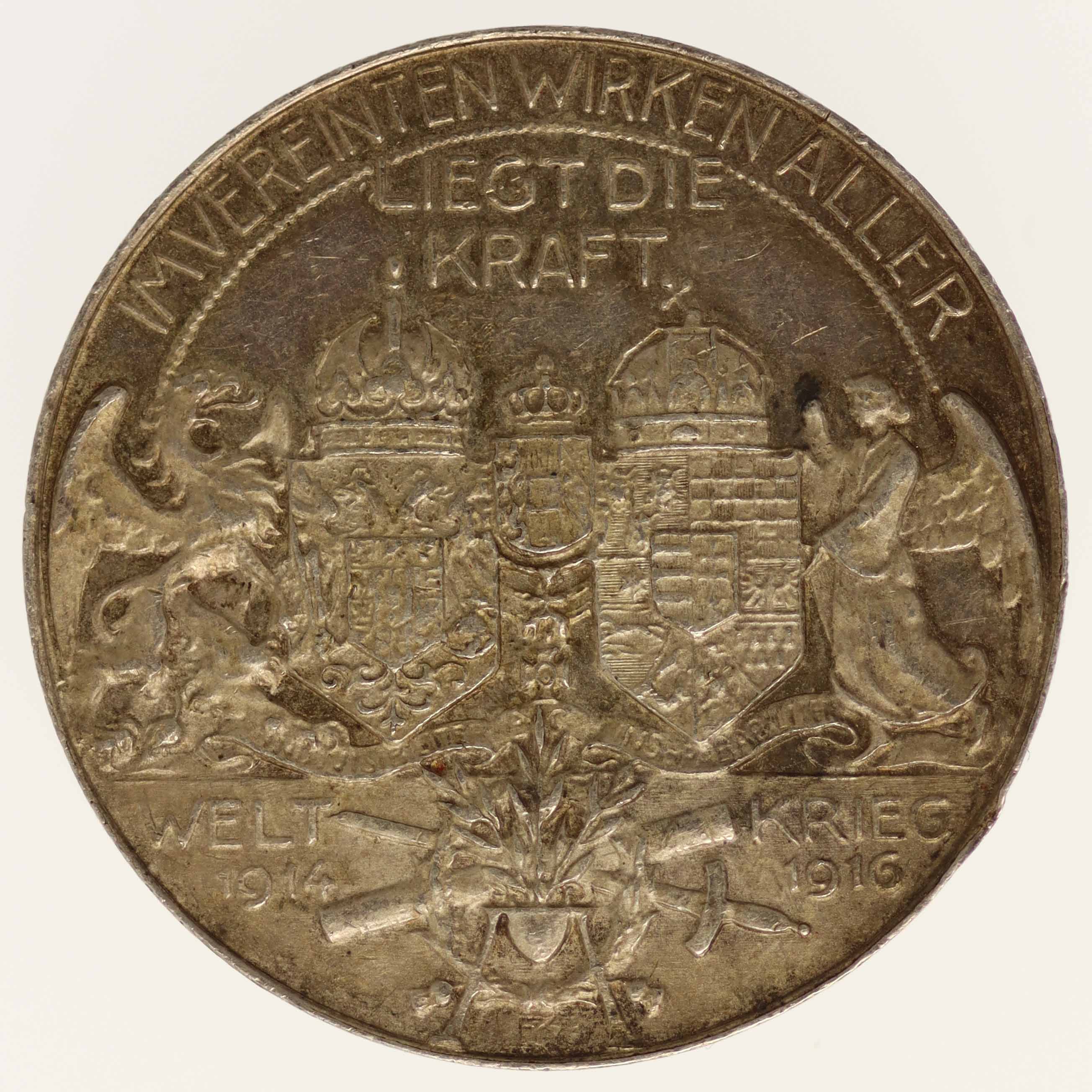 Friedrich von Österreich-Teschen Silbermedaille 1916