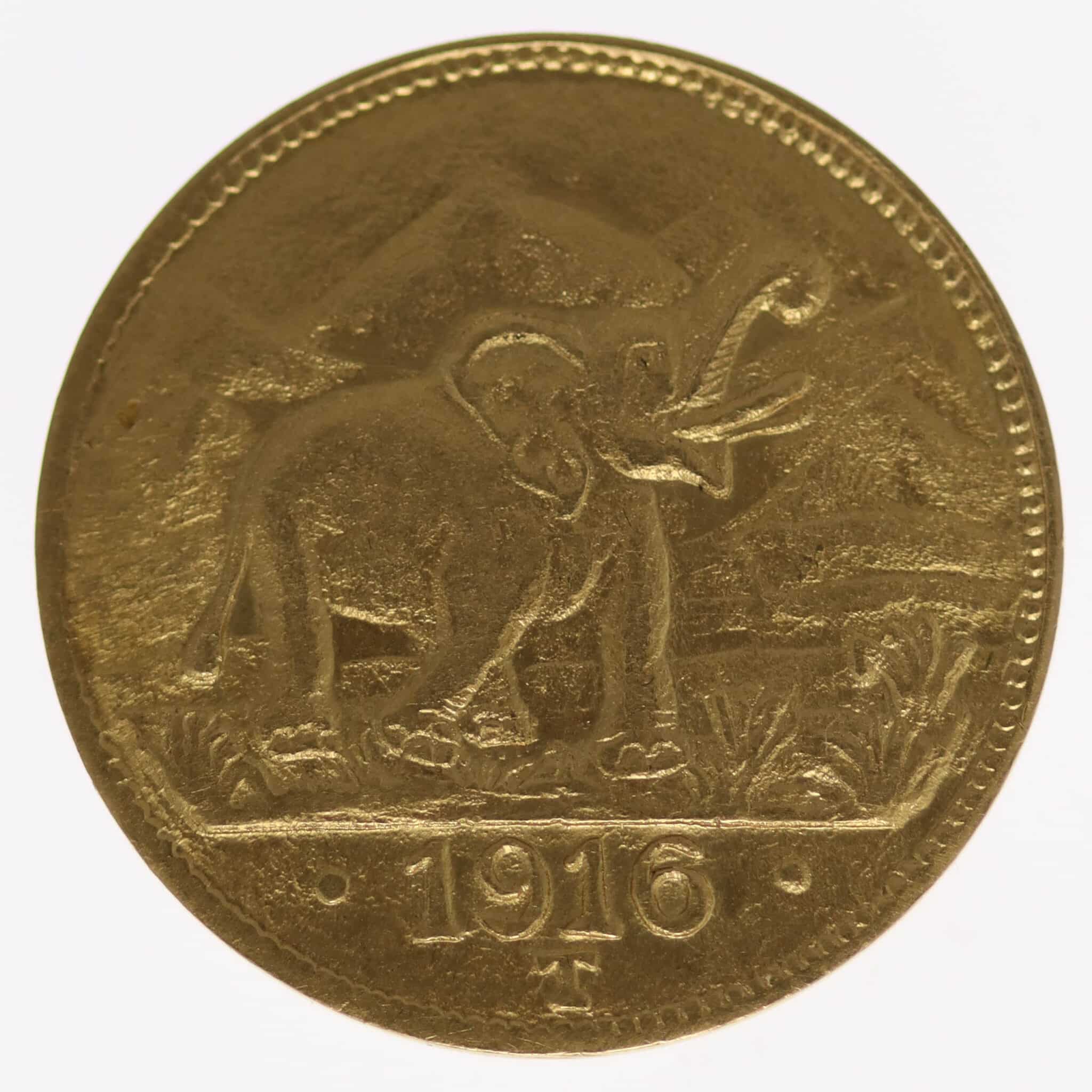 Deutsch Ostafrika Wilhelm II. 15 Rupien 1916 T
