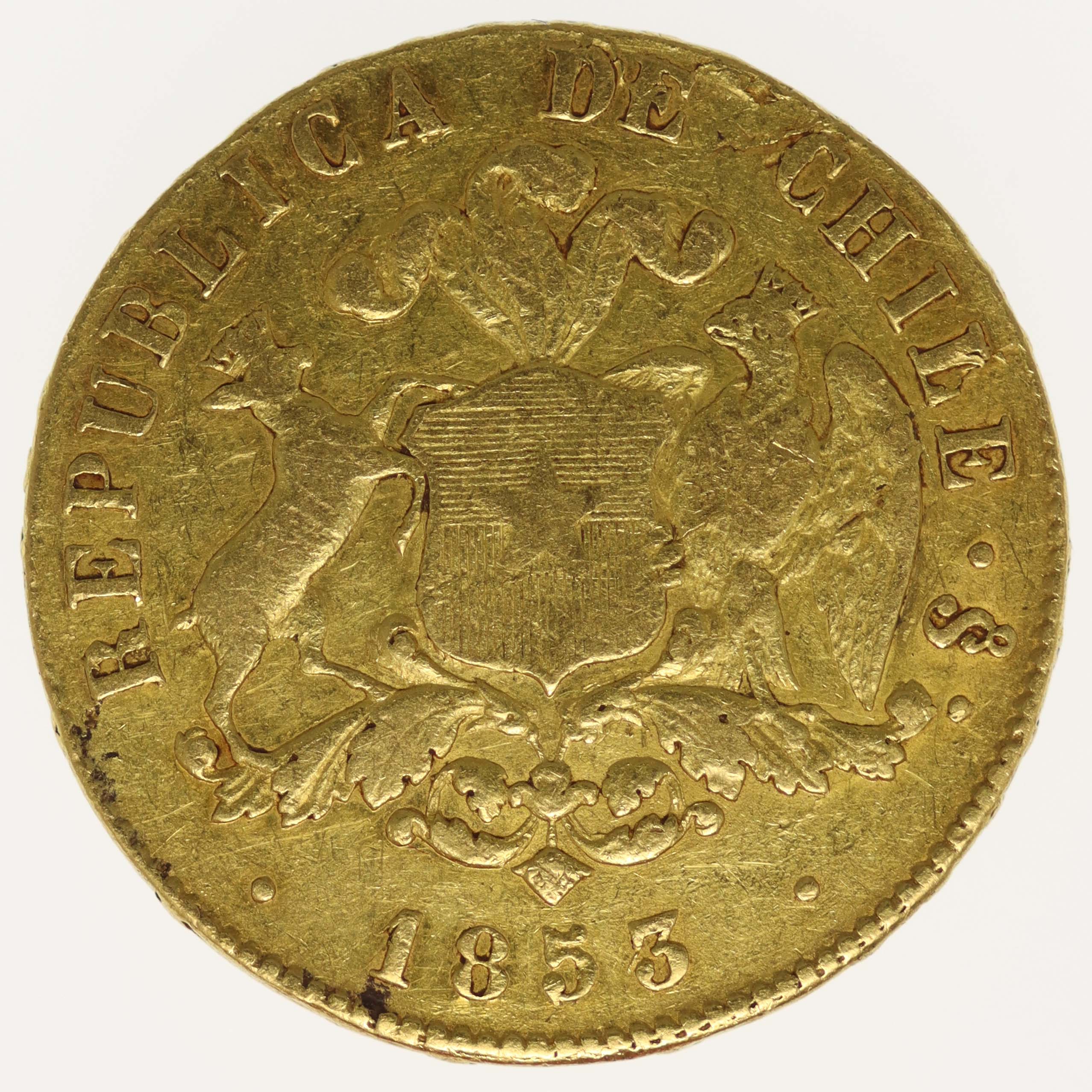 Chile 10 Pesos 1853