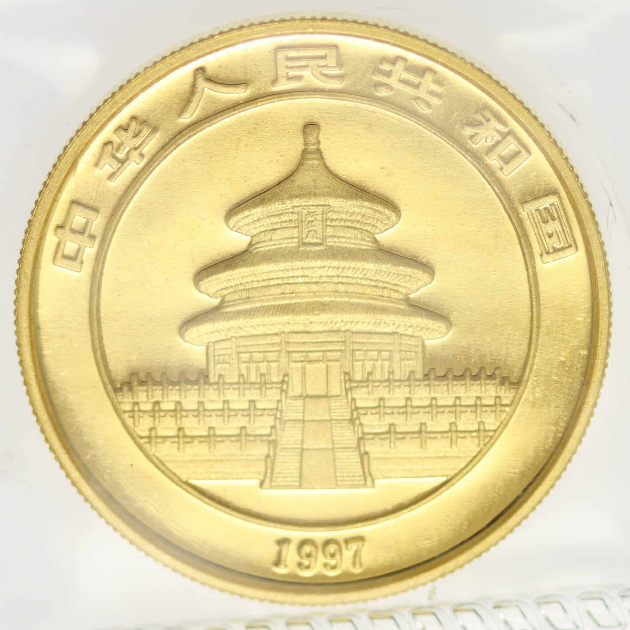 China Panda 100 Yuan 1997 1 Unze