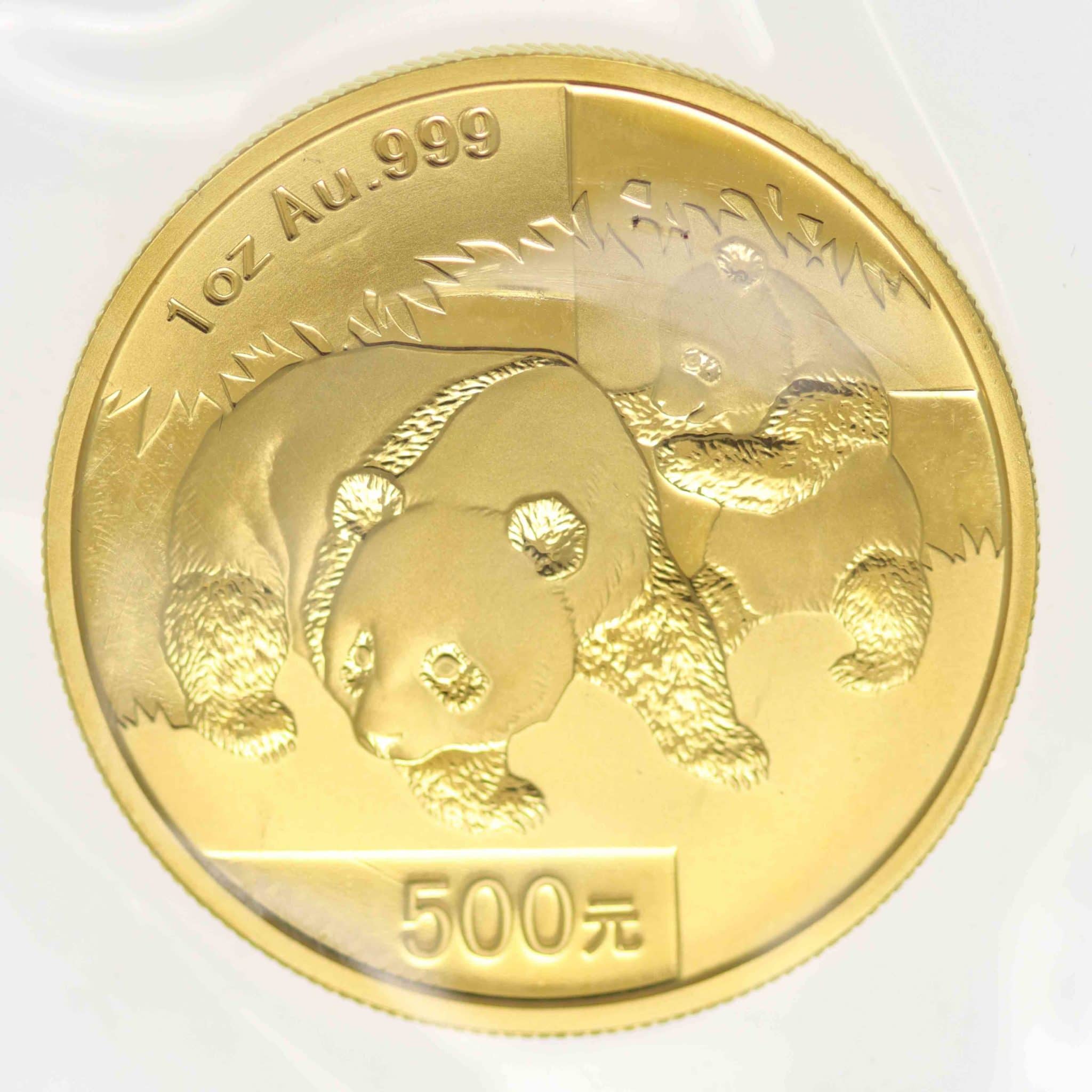 China Panda 500 Yuan 2008 1 Unze