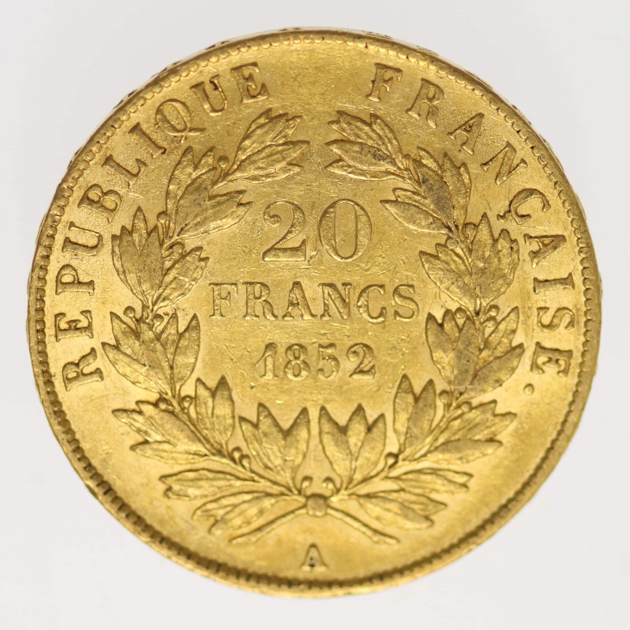 Frankreich Louis-Napoleon Bonaparte 20 Francs 1852 A