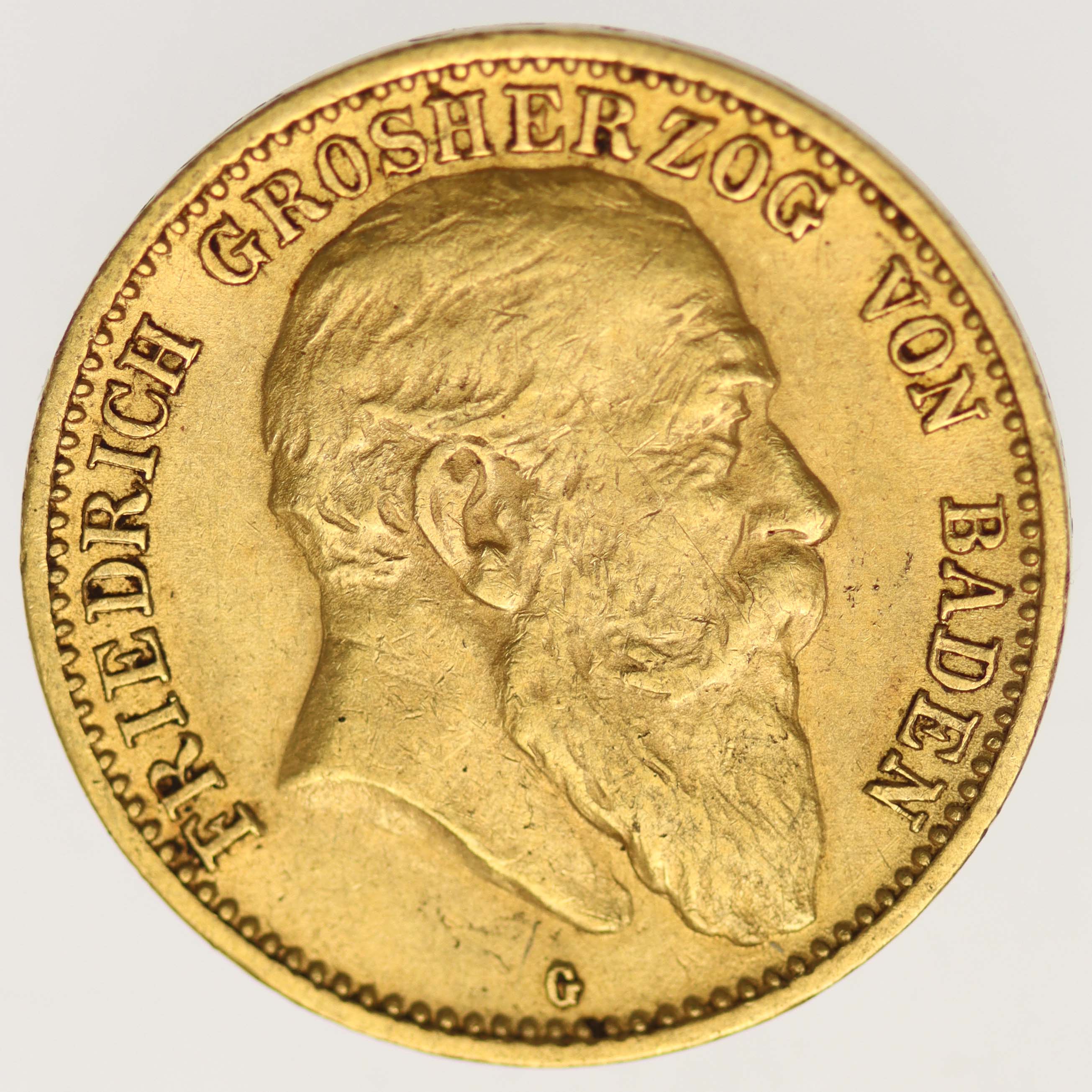 Baden Friedrich I. 10 Mark 1906