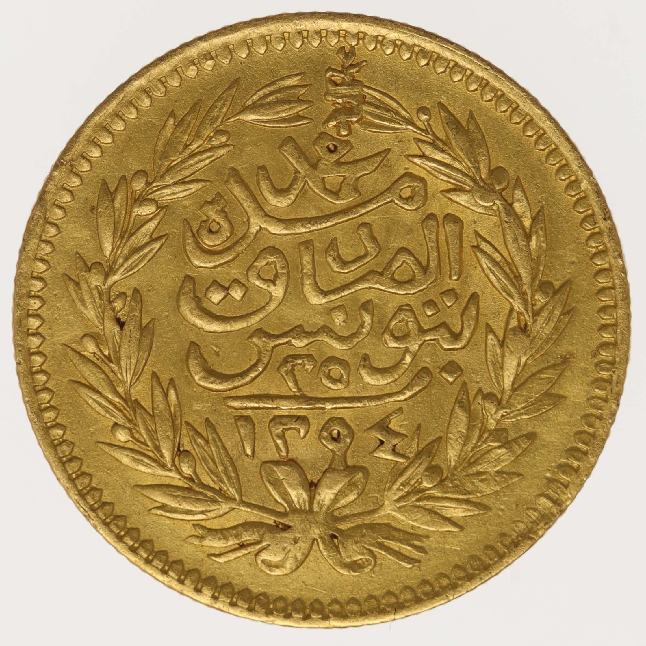 Tunesien Adul Hamid II. 25 Piaster 1877