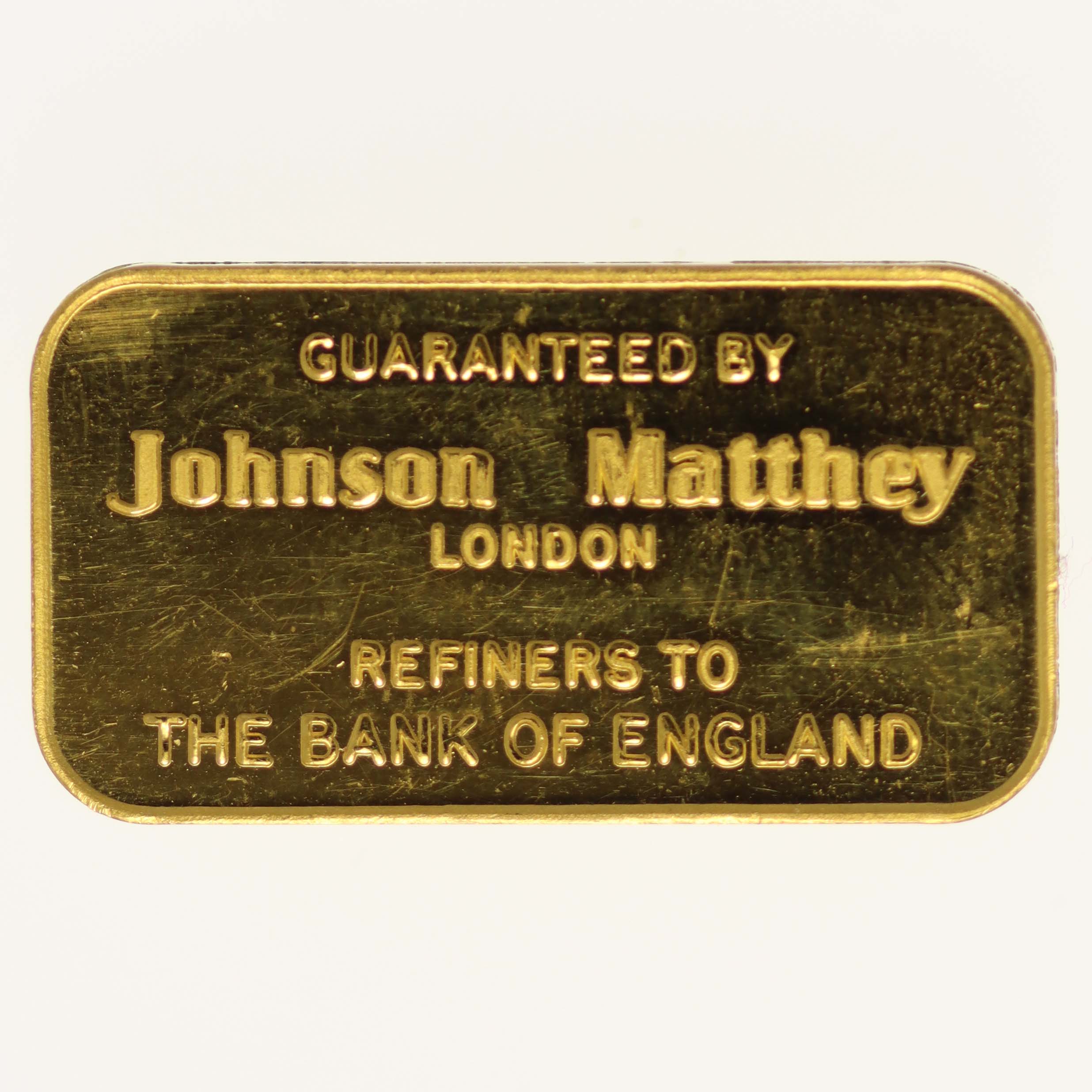 Goldbarren 10 Gramm Johnson Matthey London