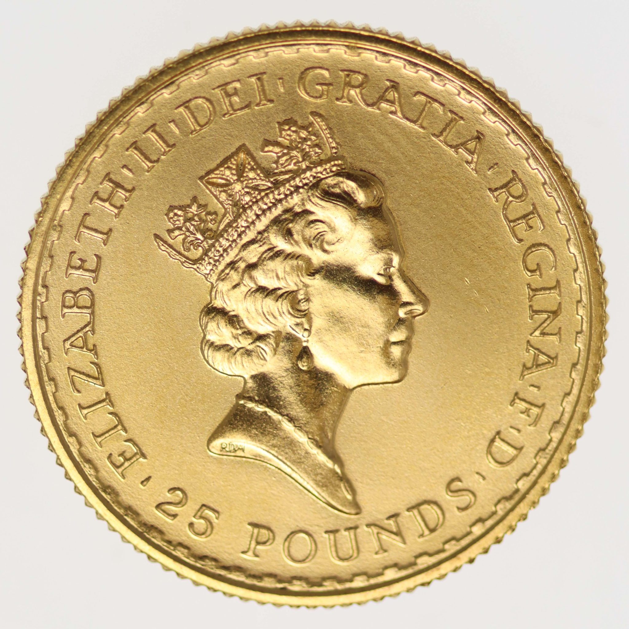 Großbritannien Elisabeth II. 25 Pounds 1987 Britannia