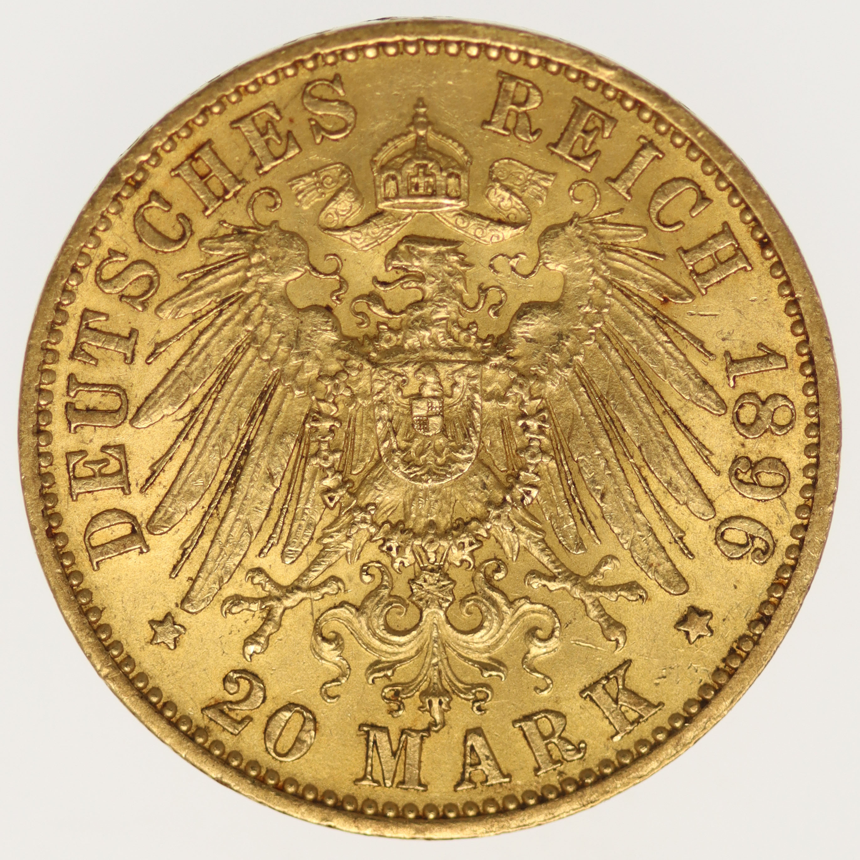 Anhalt Friedrich I. 20 Mark 1896 A