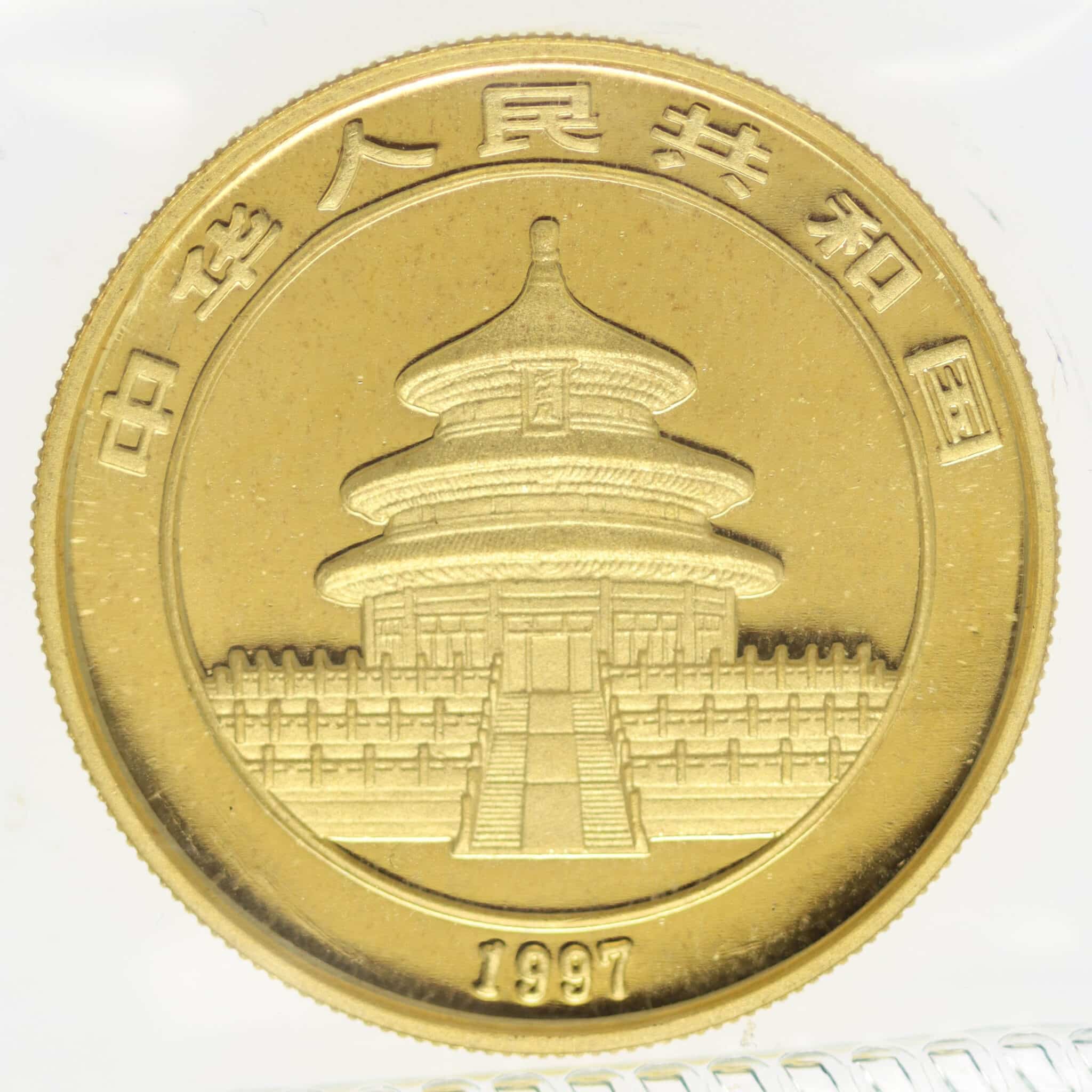 China Panda 100 Yuan 1997 1 Unze