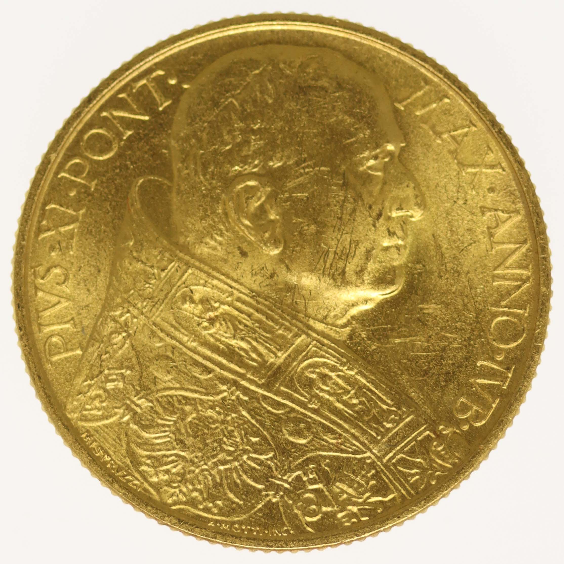 Vatikan Pius XI. 100 Lire 1933 / 1934