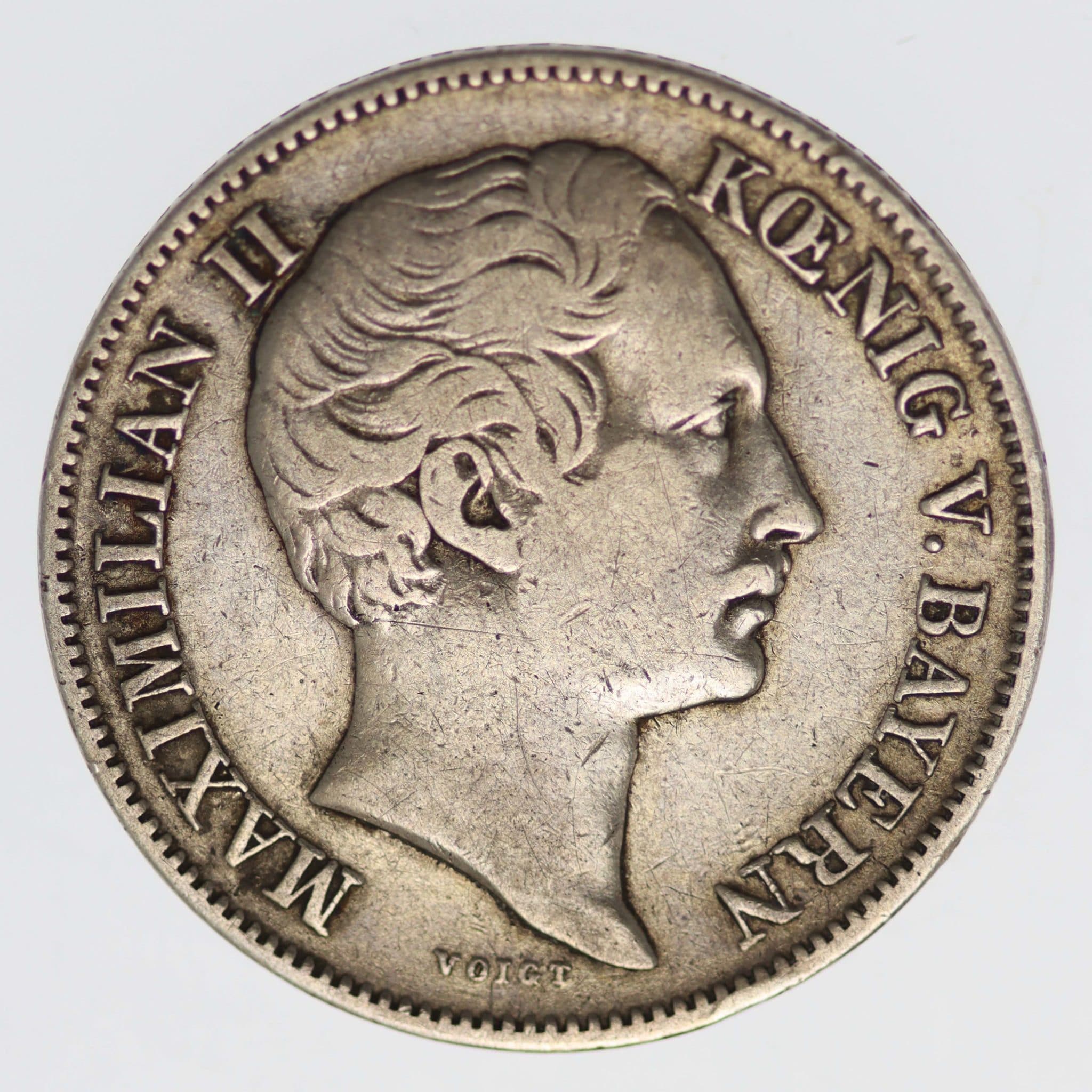 Bayern Maximilian II. Joseph 1/2 Gulden 1853