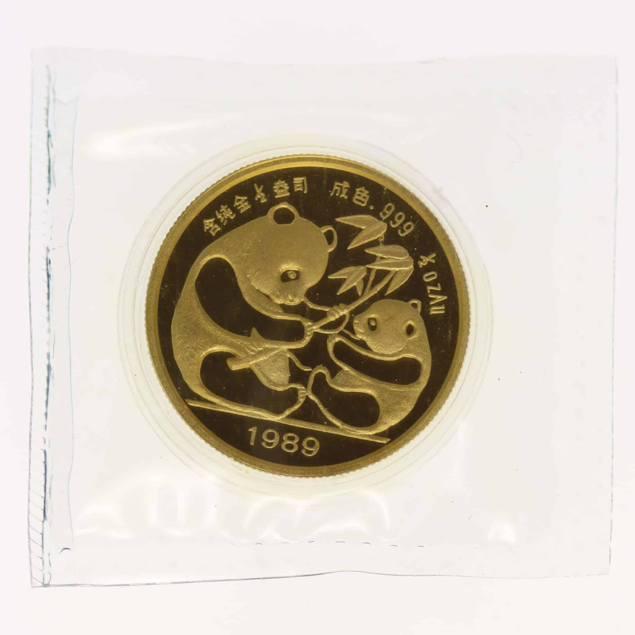 China Panda 1/2 Unze 1989 Munich International Coin Show